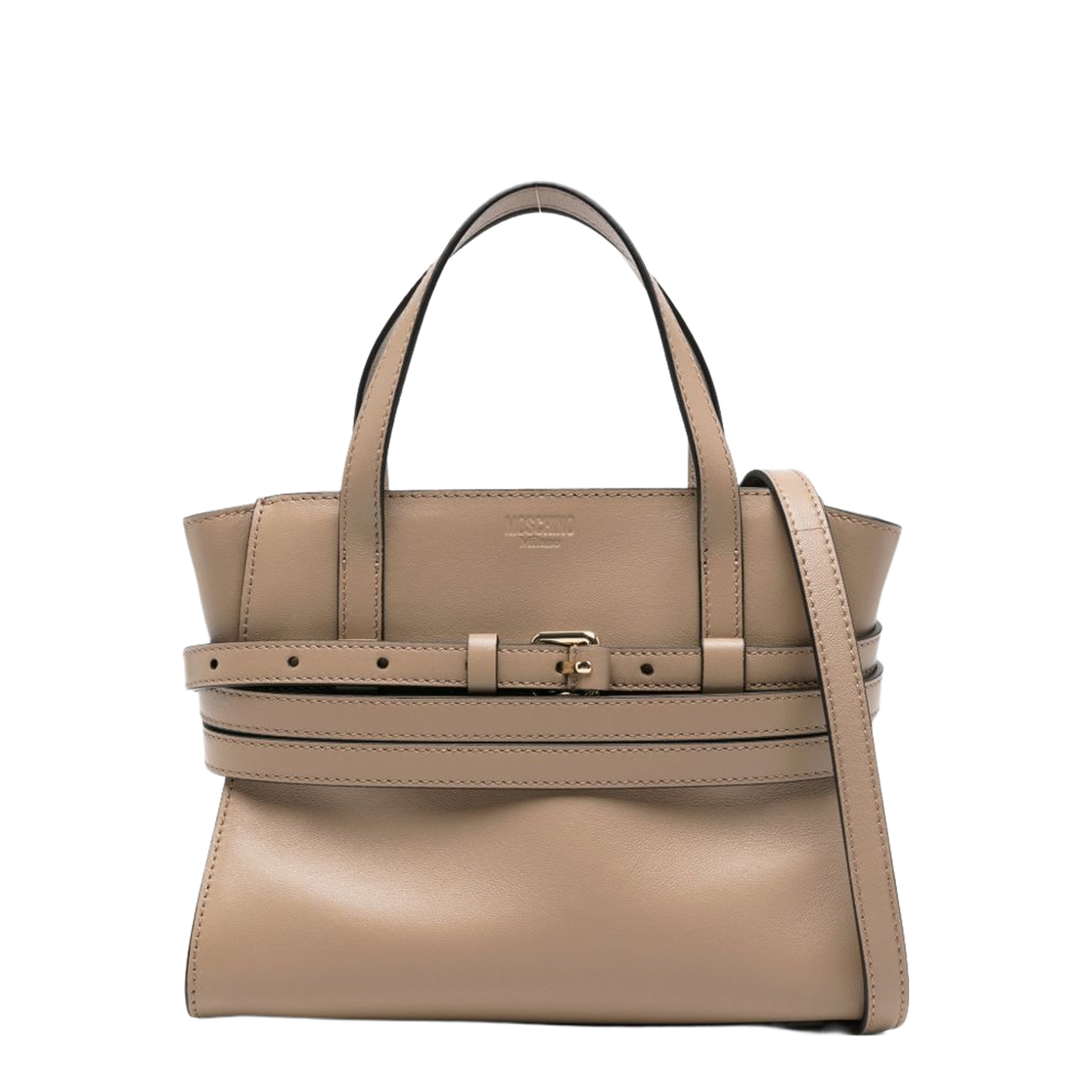 Calf Leather Tote - Beige - Image 1