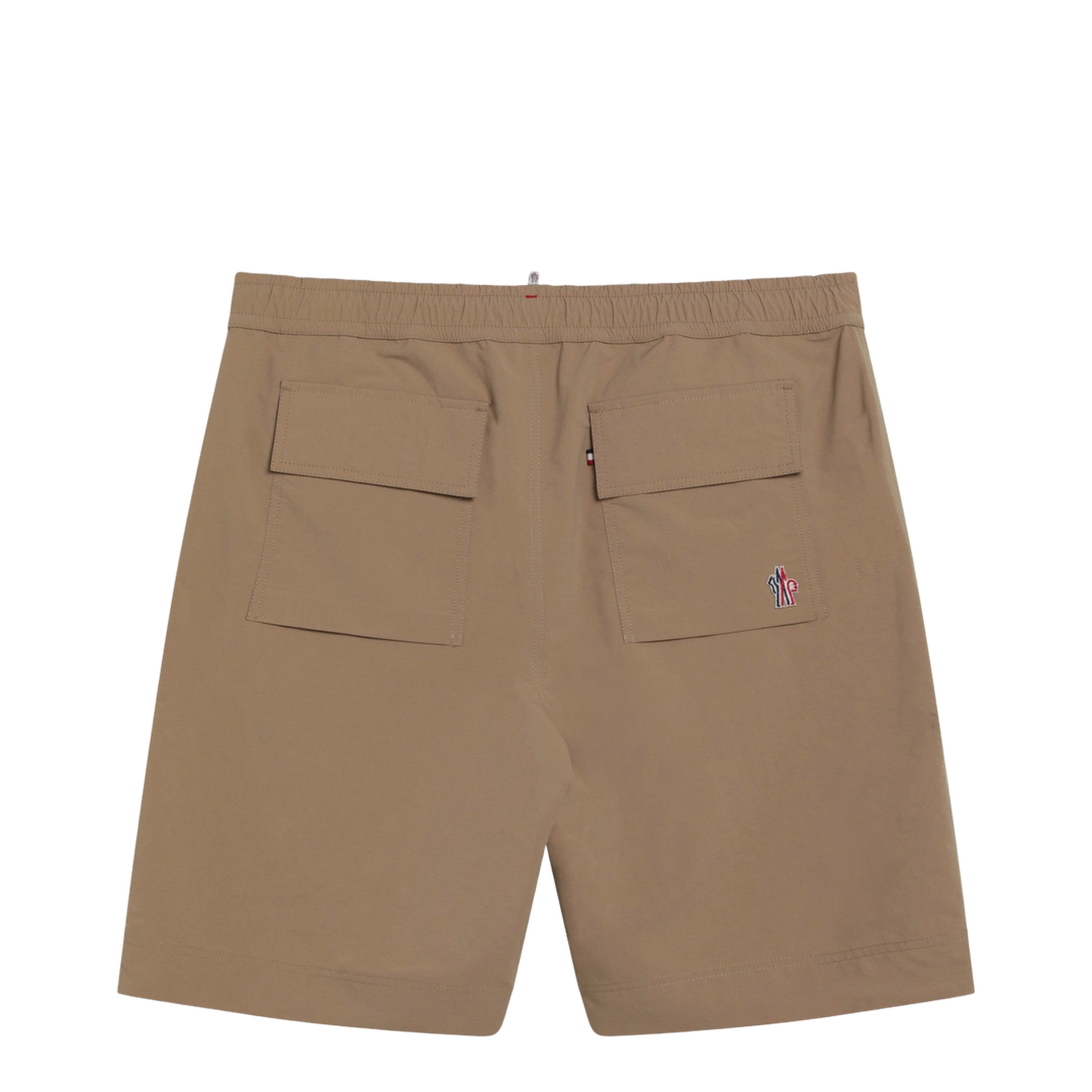 Beige Technical Froissé Bermuda Shorts - Image 2
