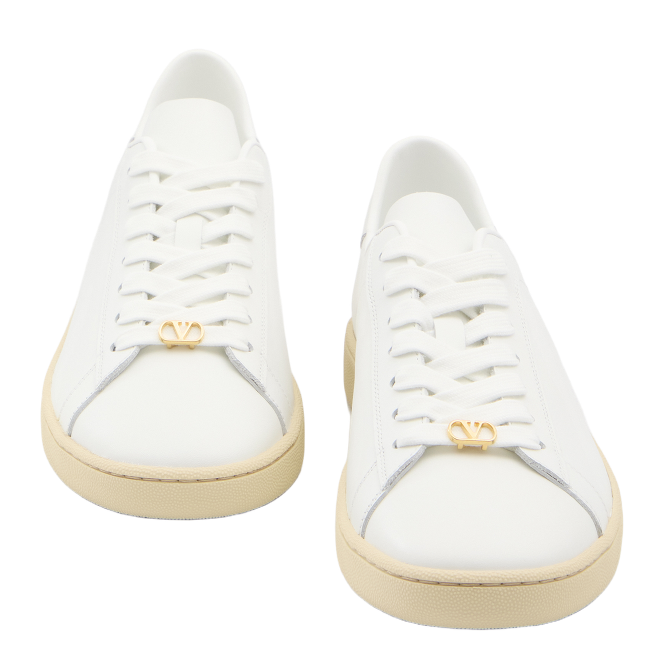 White Leather Sneakers - Image 5