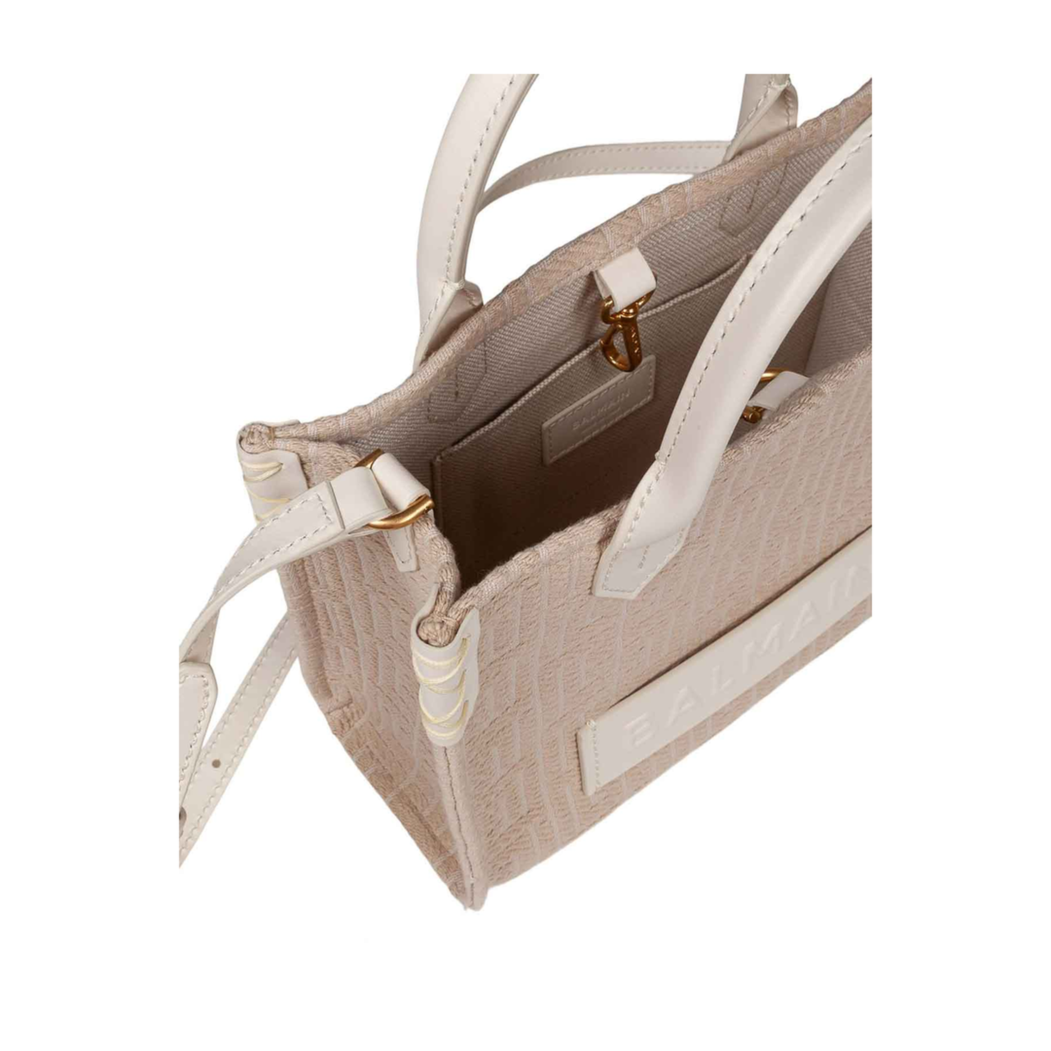 B-Army Small Monogrammed Canvas and Leather Tote Bag - Image 4