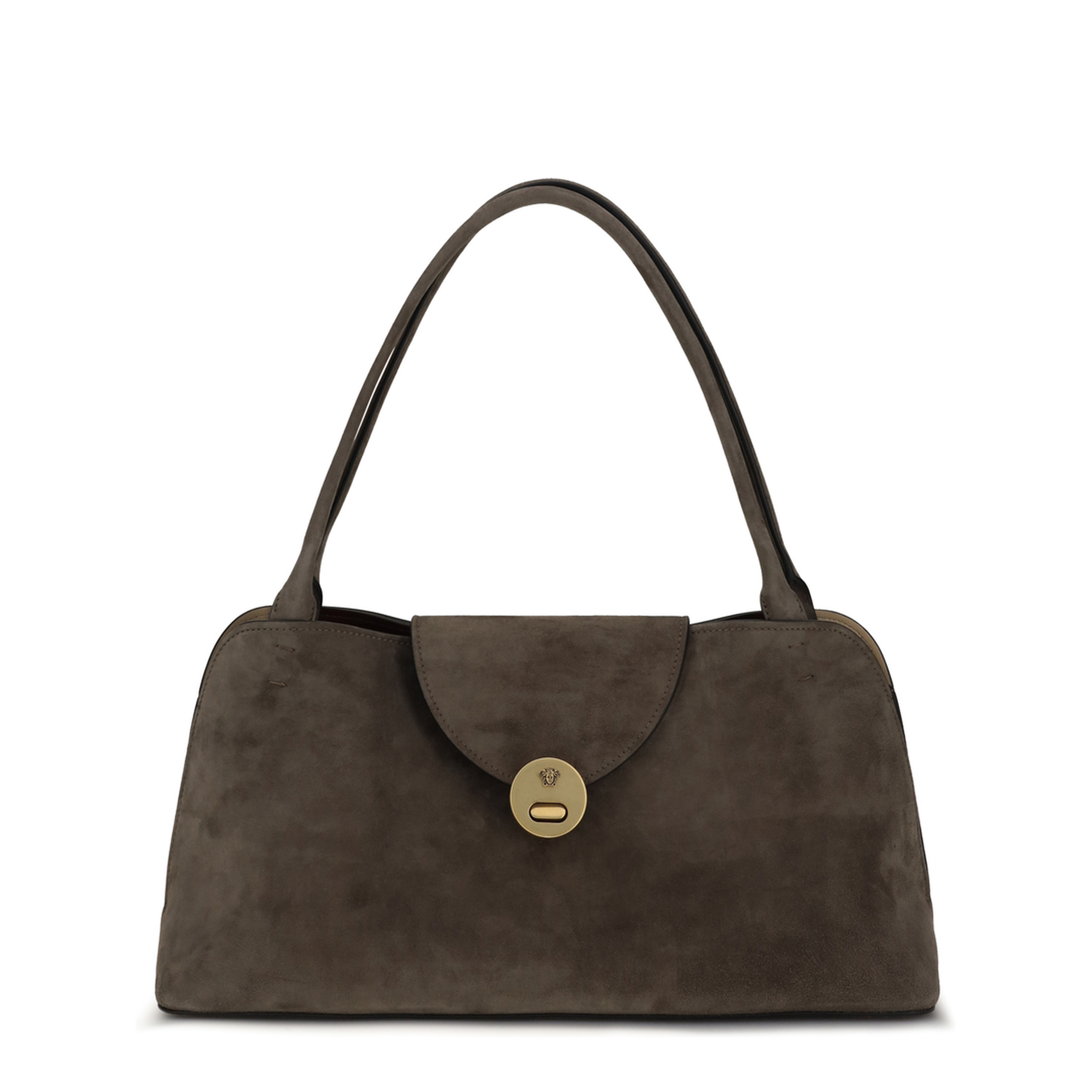 Vivian Medium Calf Leather Shoulder Bag - Brown - Image 1