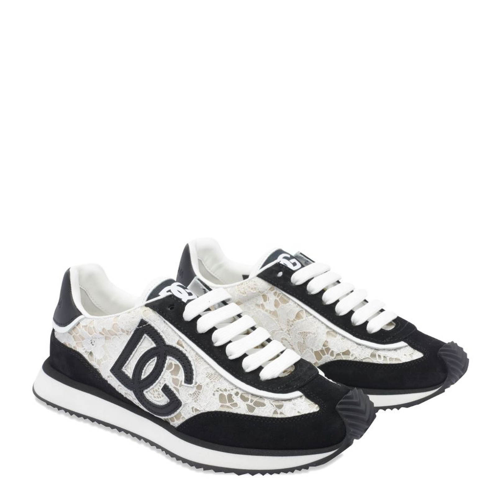 Cushion Sneakers in Calfskin and Fabric - Image 4