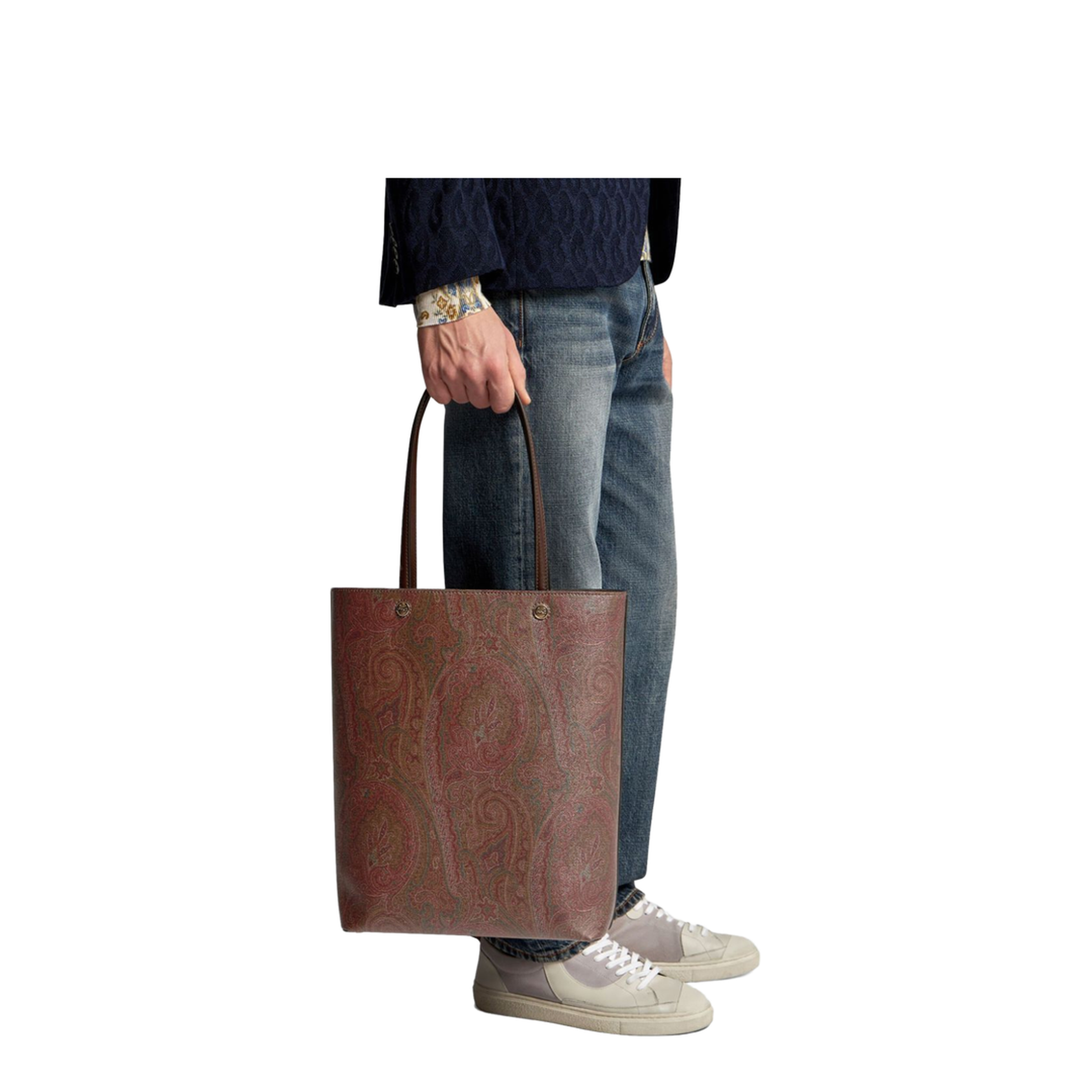 Arnica Paisley Jacquard Tote - Brown - Image 2