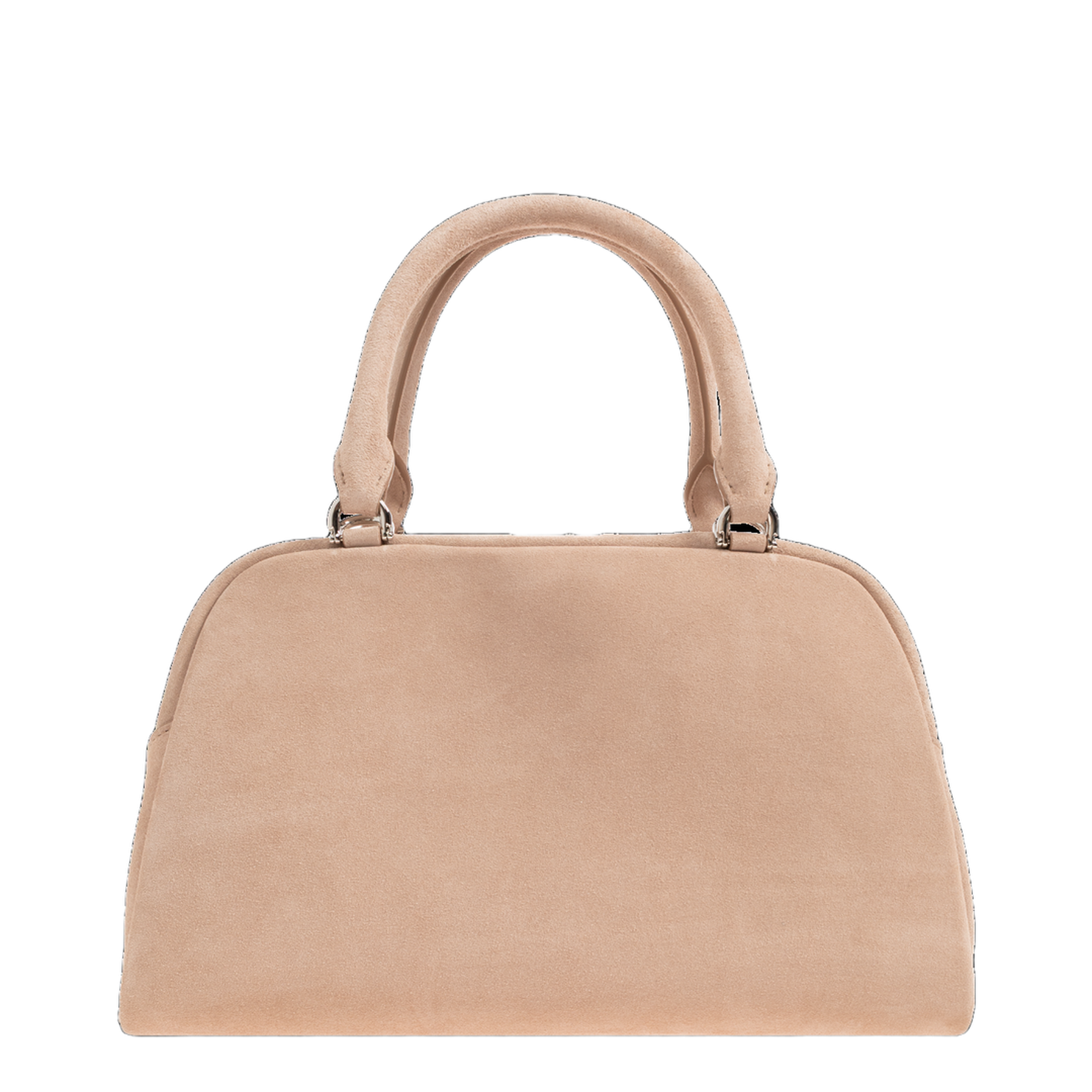 Antigona East-West Suede Bowling Bag - Beige Pink - Image 3