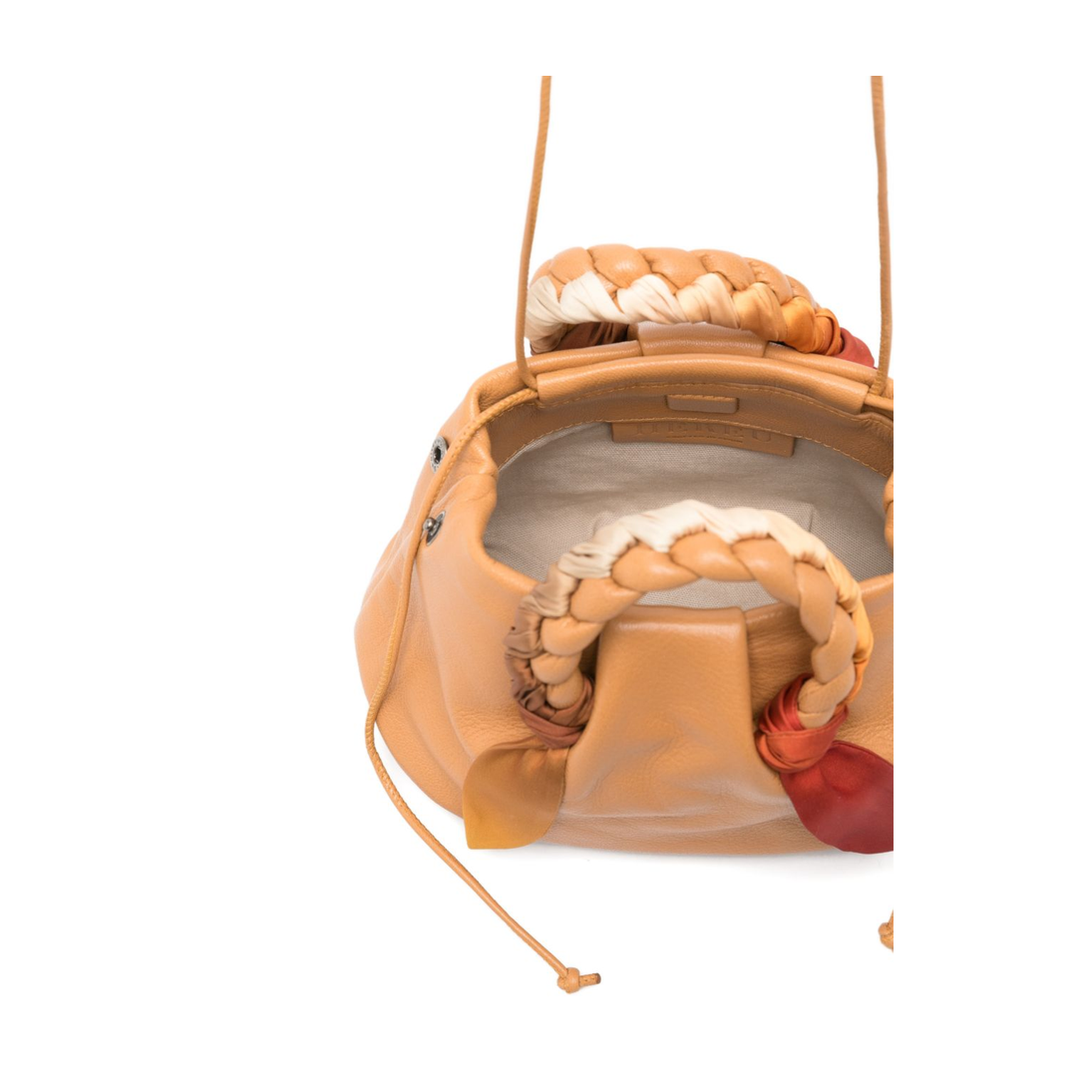 Bombon Medium Leather Handbag - Light Camel - Image 4