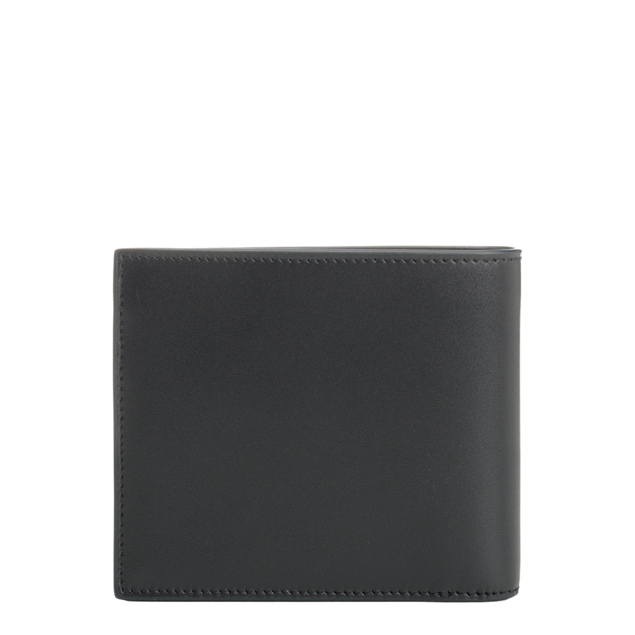 East/West Wallet in Smooth Calfskin Leather - Midnight Blue - Image 3