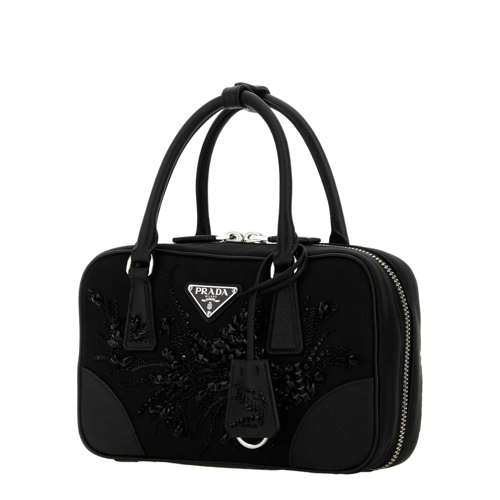 Re-Edition 1978 Mini Nylon & Leather Two-Handle Bag - Nero1 - Image 2