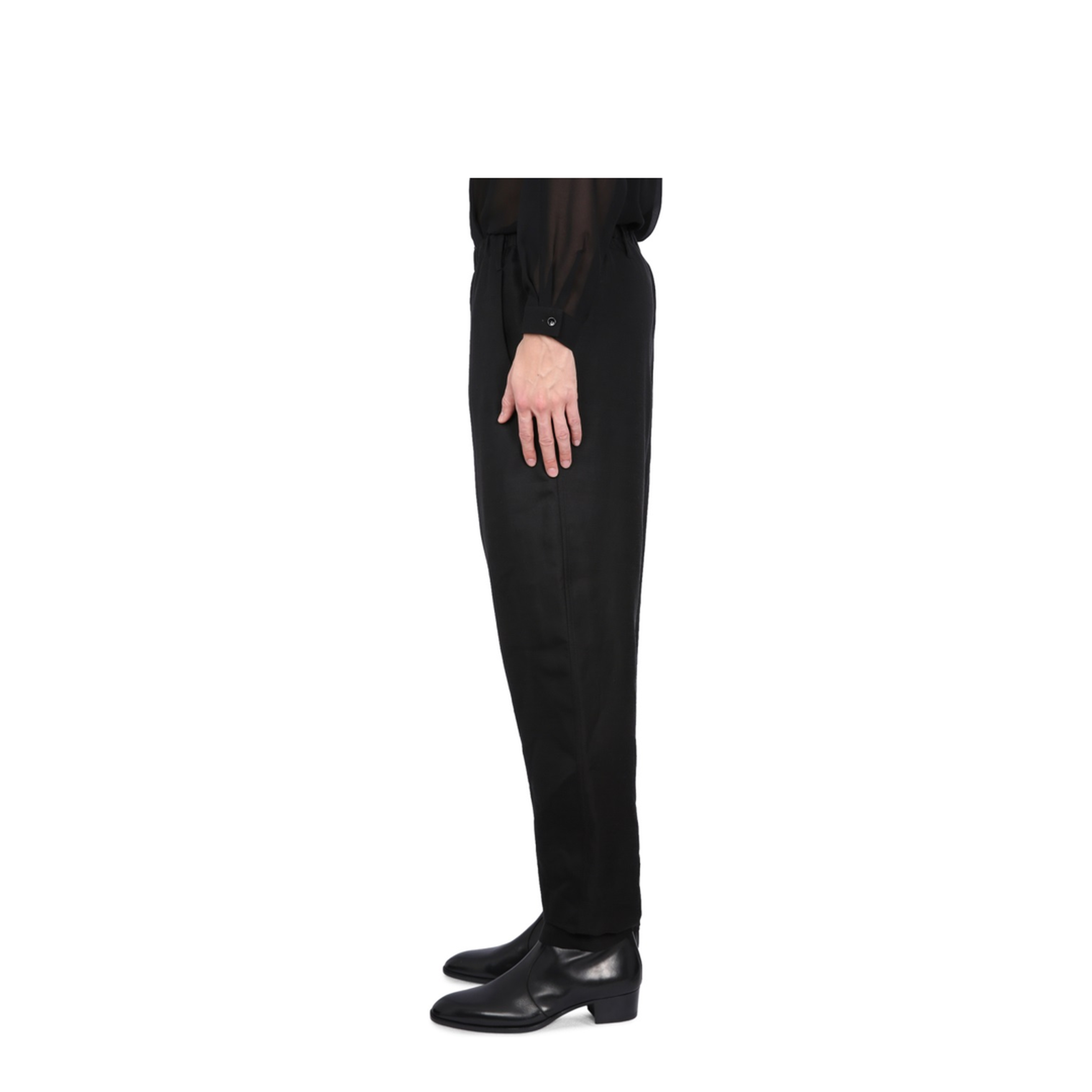 Black Viscose Blend Pant - Image 3