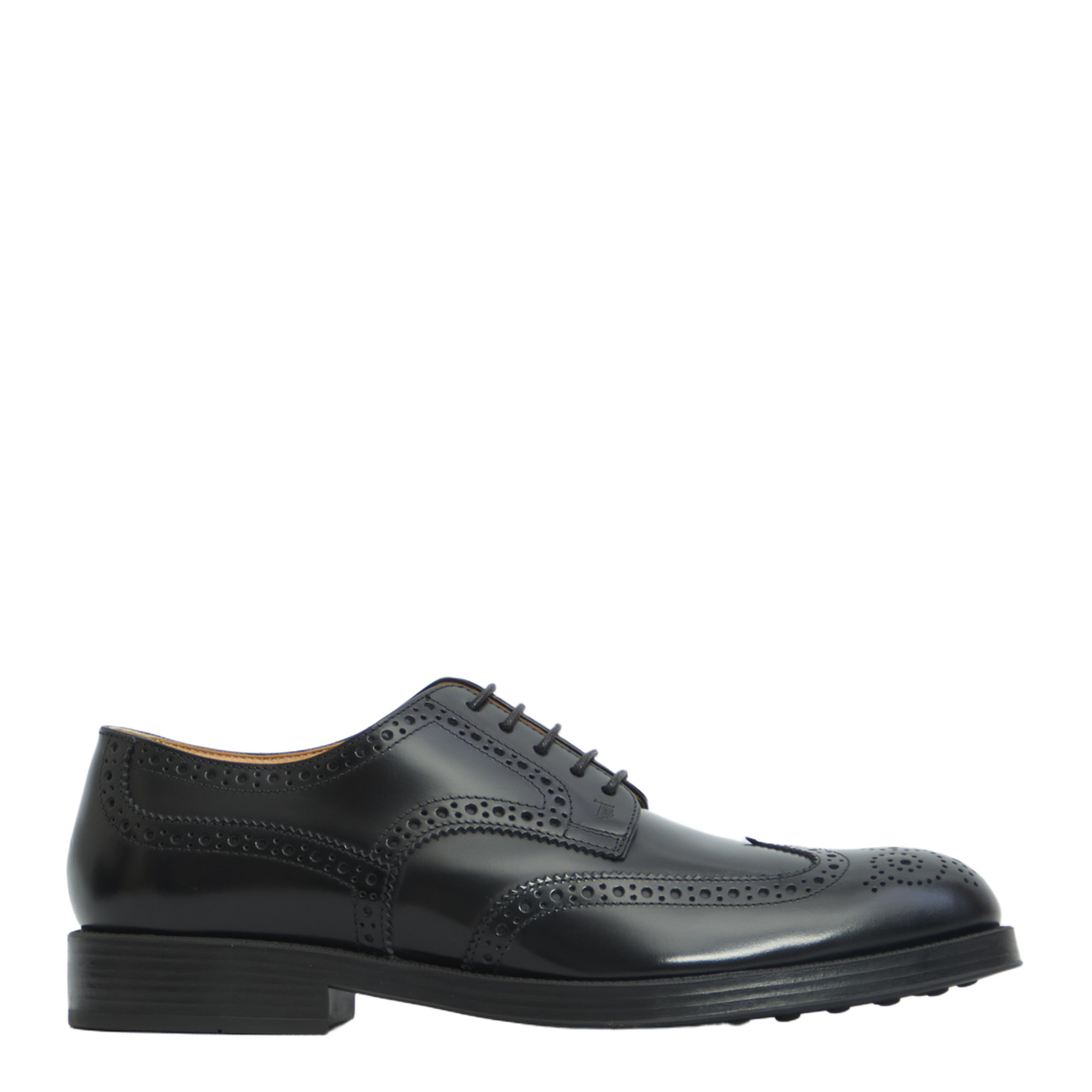 Laced Up Shoes with Perforations - Image 1