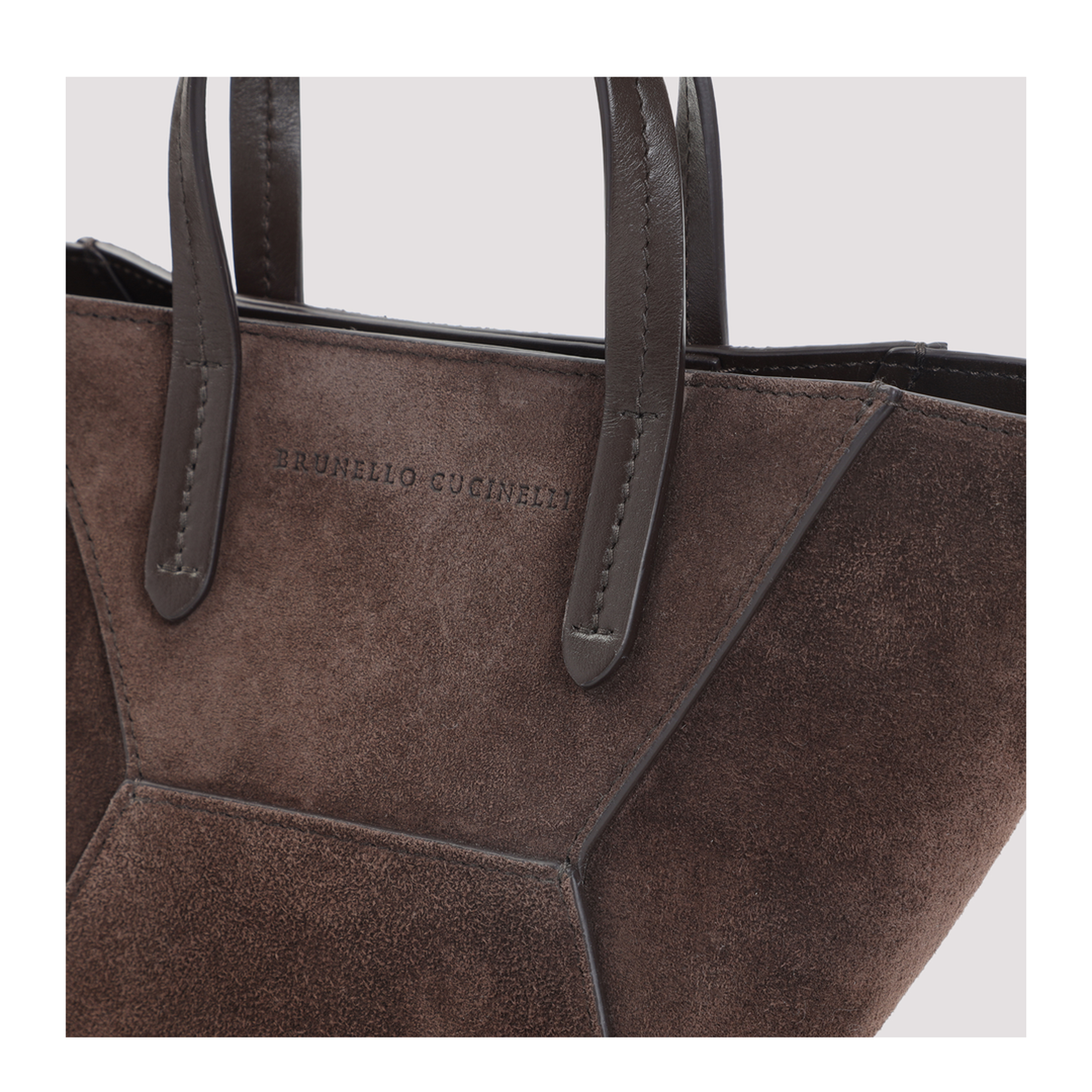 BC Duo Mini Suede Leather Shoulder Bag - Burgundy - Image 6