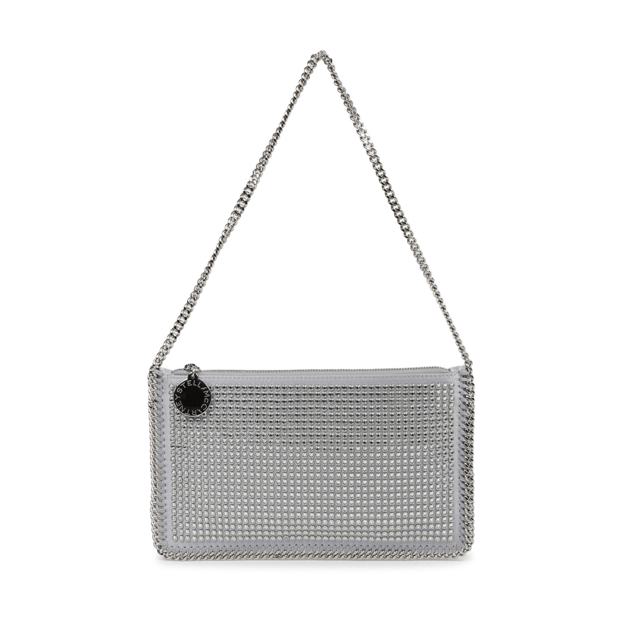 Falabella Small Fabric Shoulder Bag - Silver - Image 1