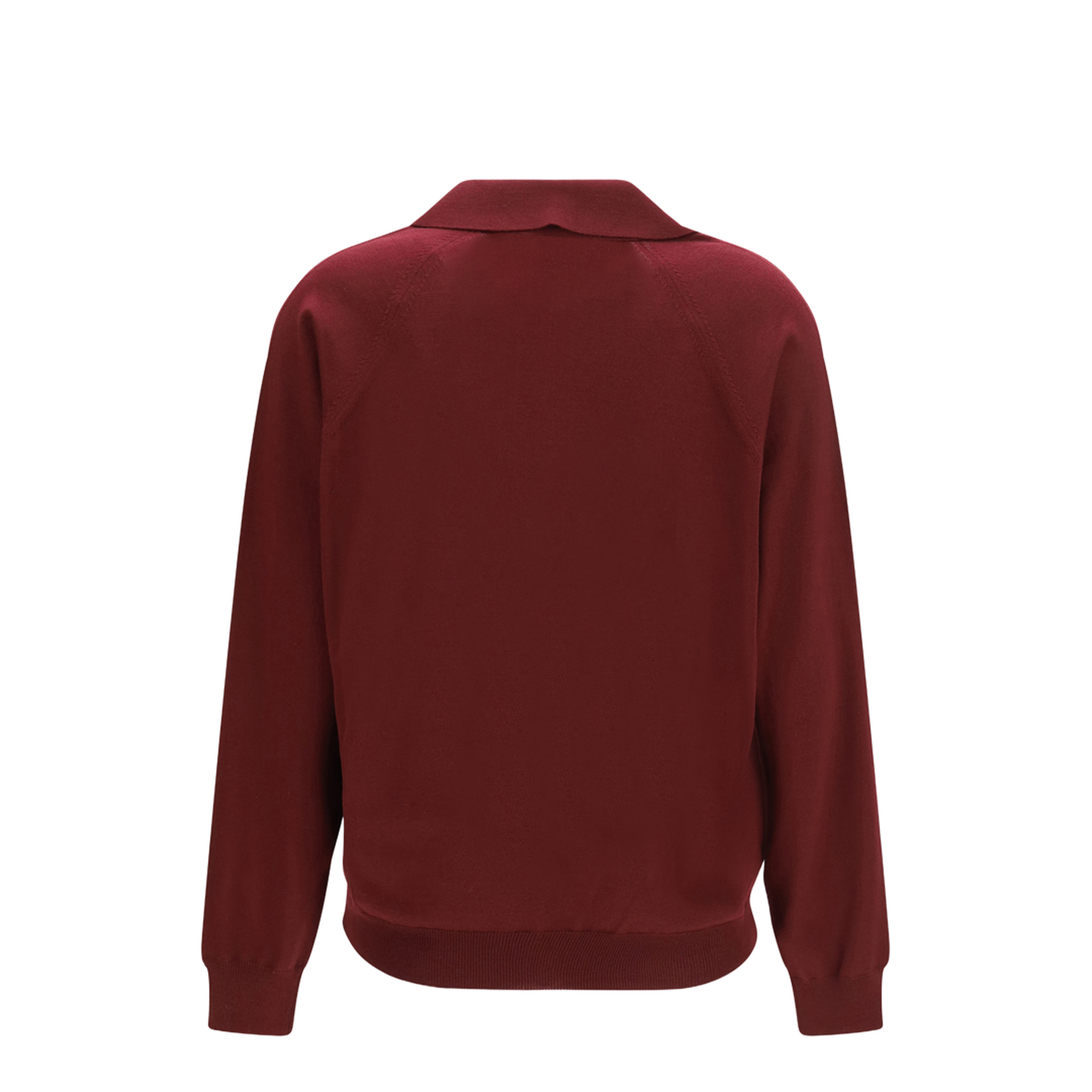 Virgin Wool Cardigan with a Collar - Image 2