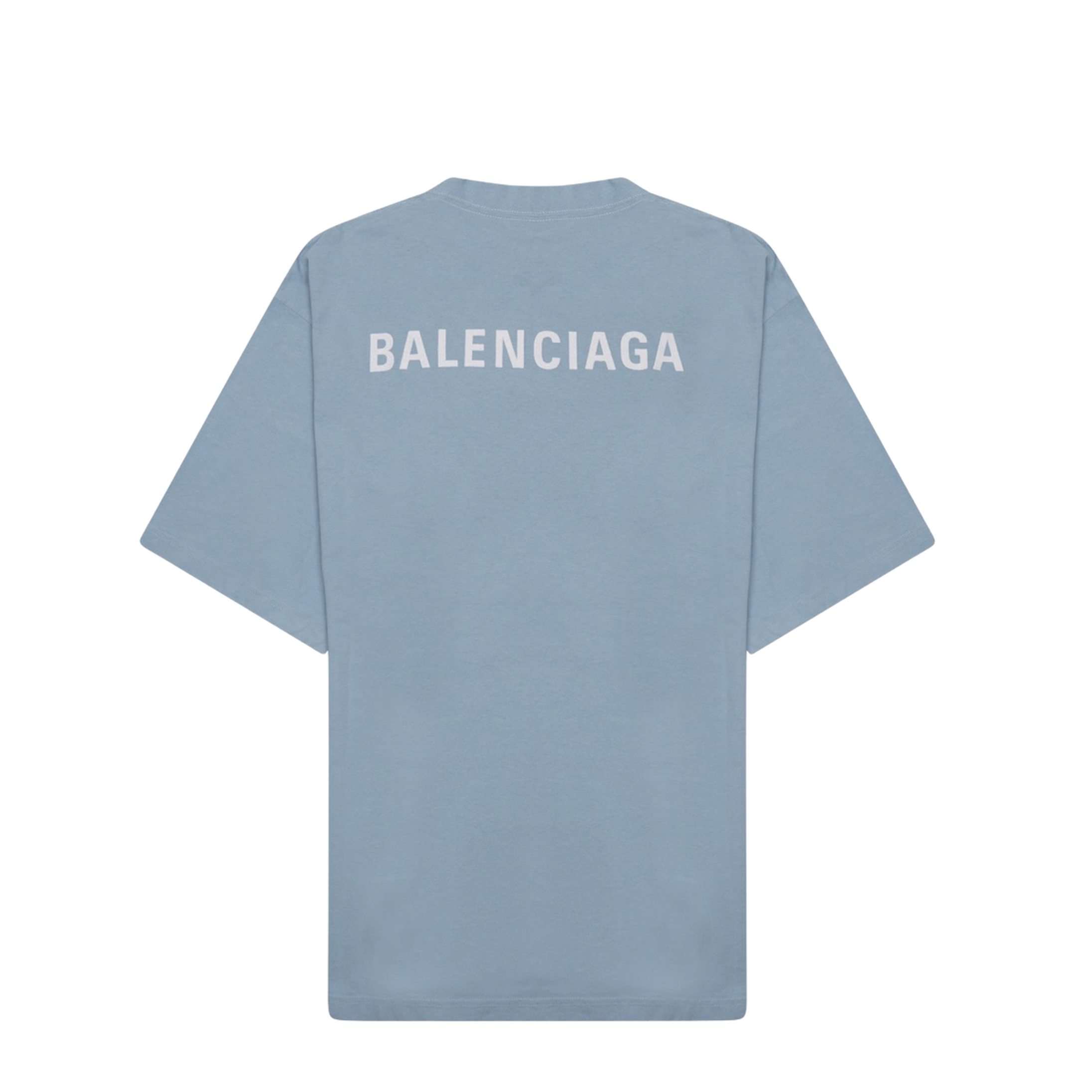 Back T-shirt Medium Fit in Light Blue/white - Image 2