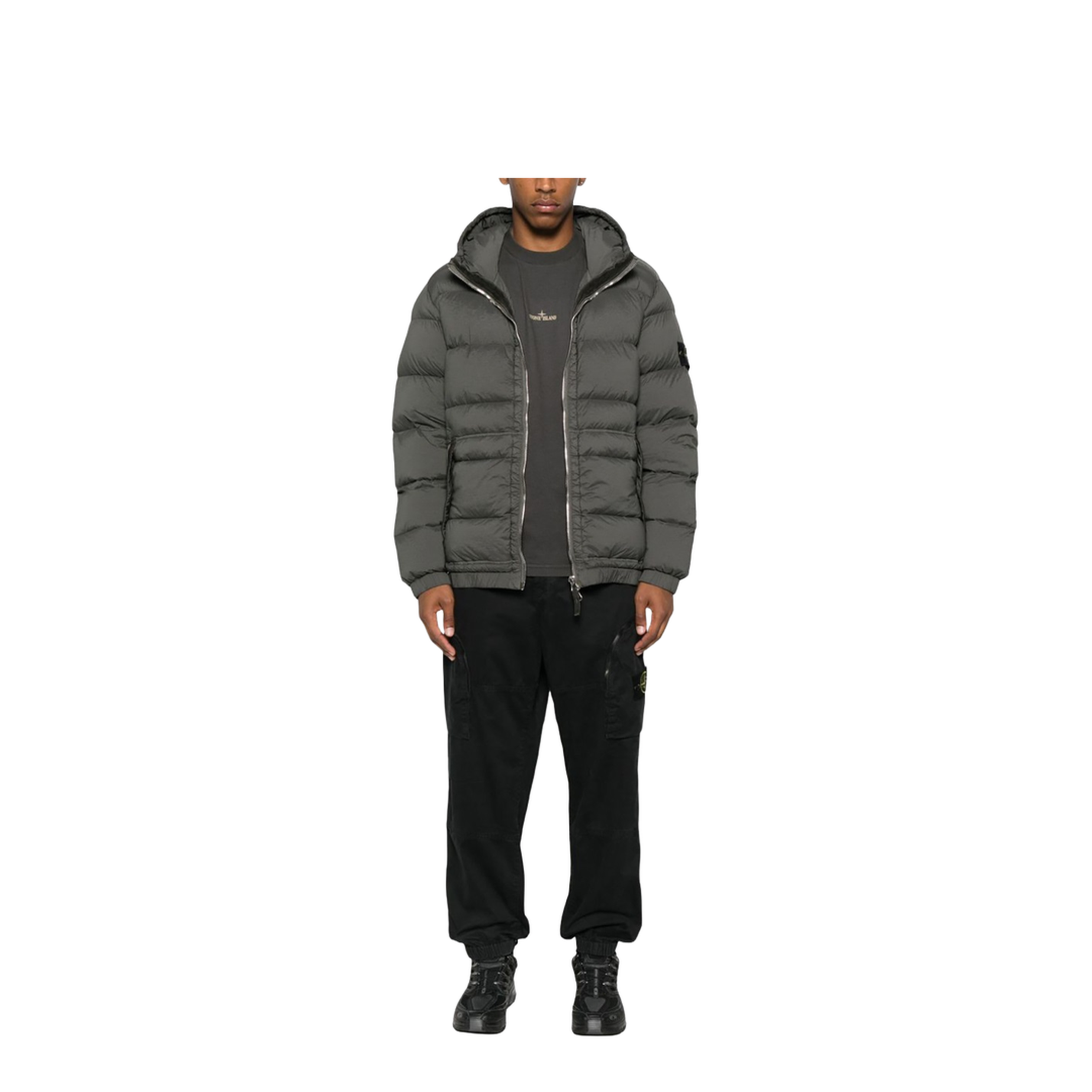 Seamless Tunnel Down Jacket with Hood - Image 2
