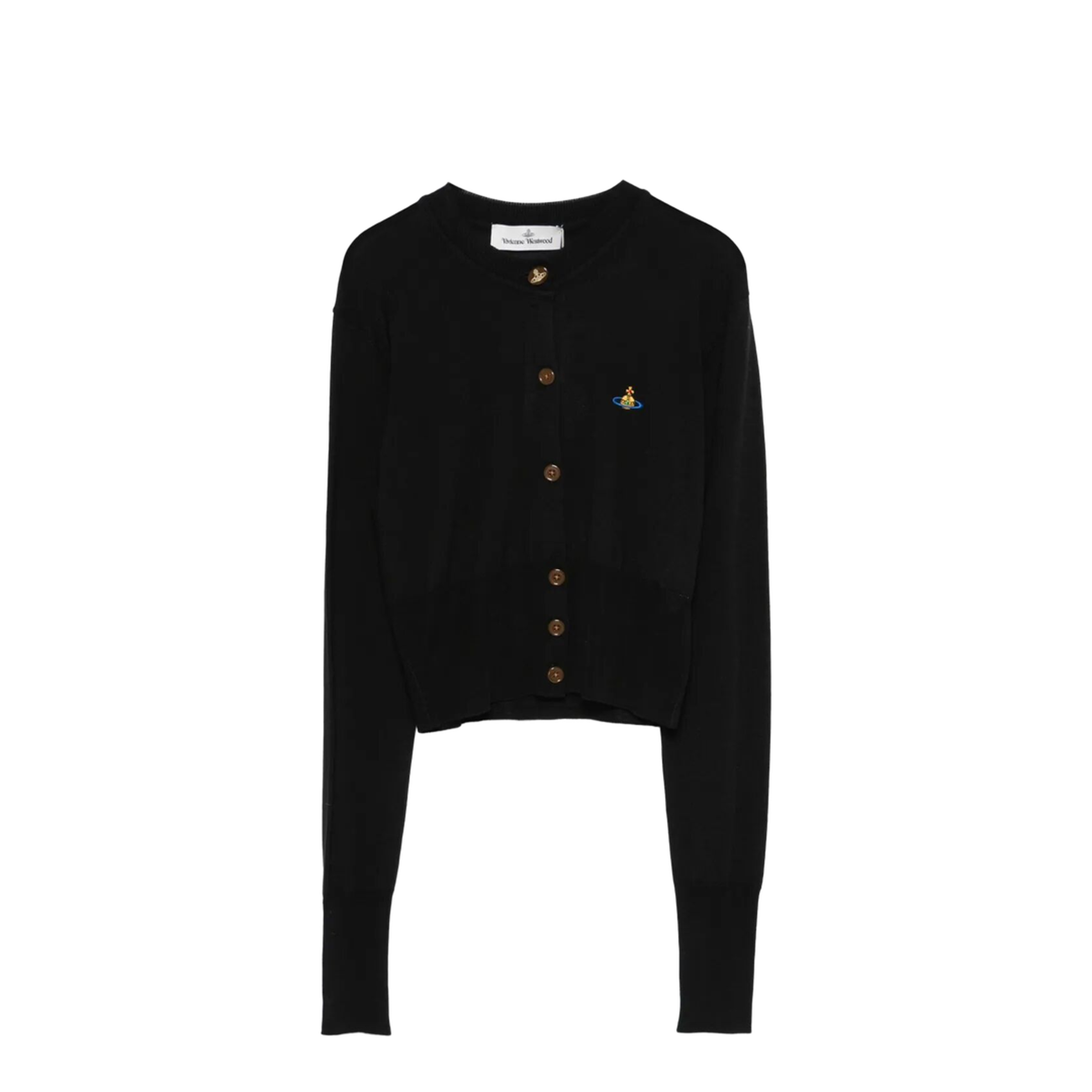 Silk Blend Cropped Cardigan - Image 1