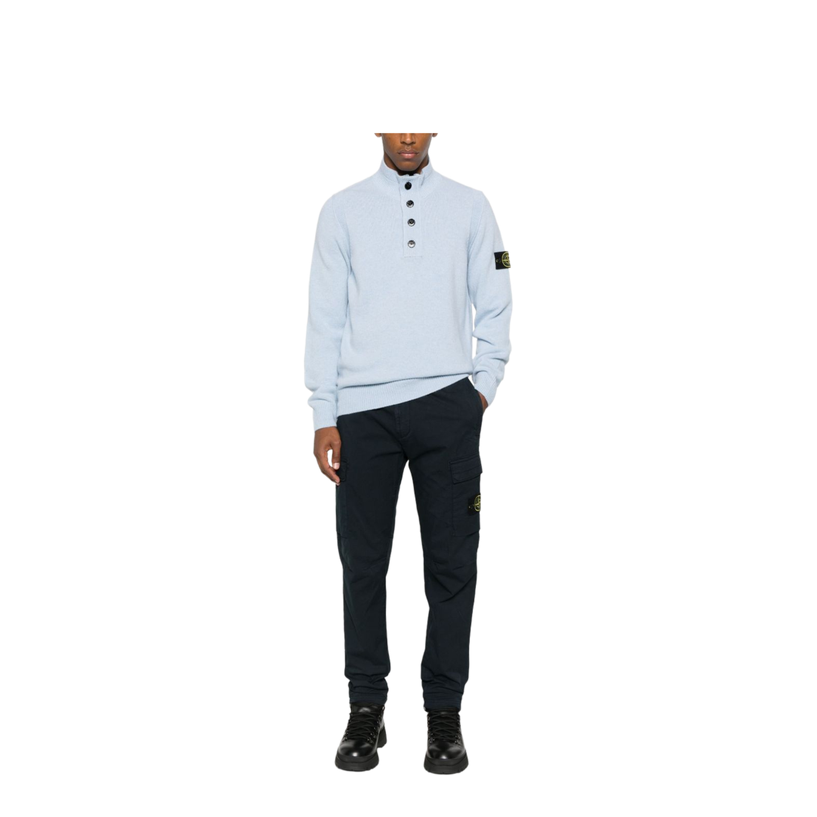Cargo Trousers in Stretch Supima Cotton Twill - Image 4