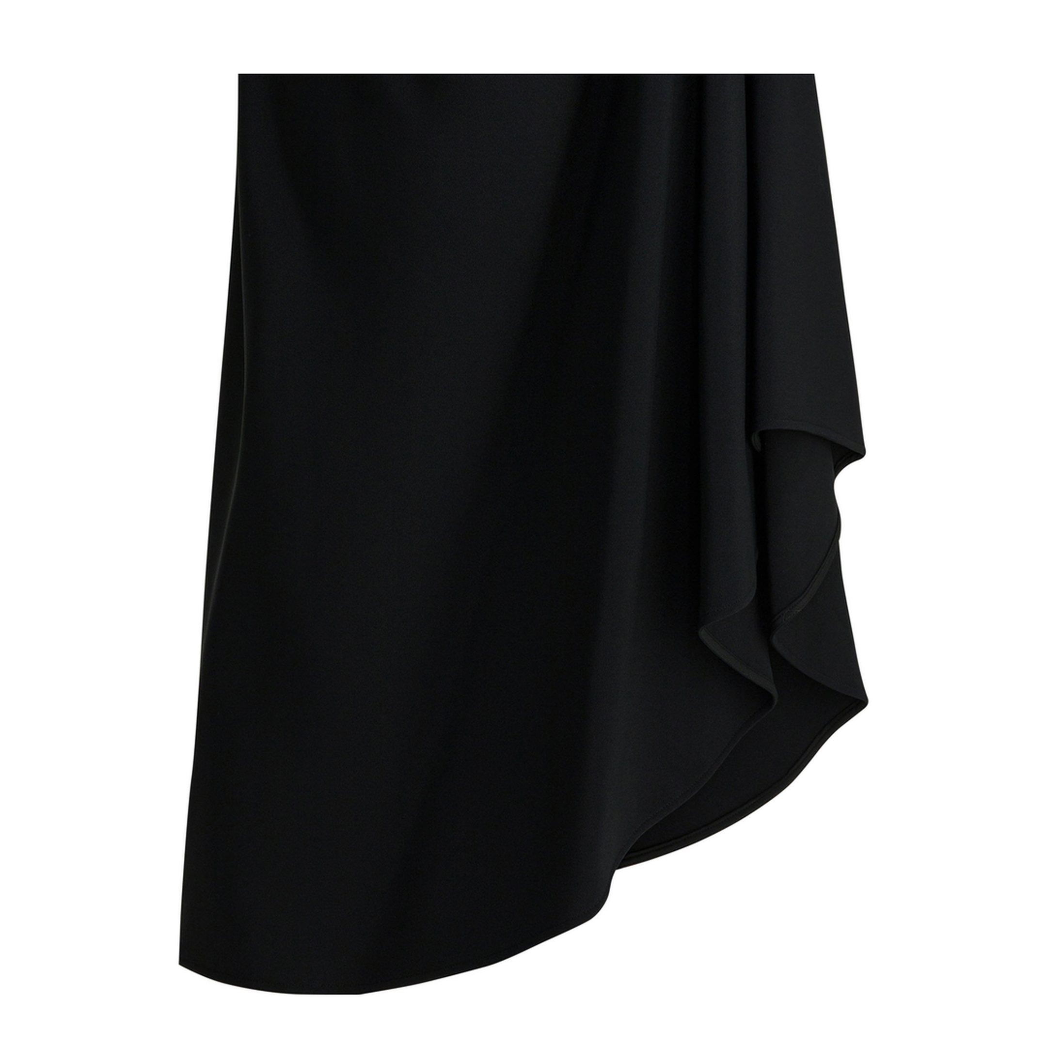 Draped Crepe Cady Midi Skirt - Image 4