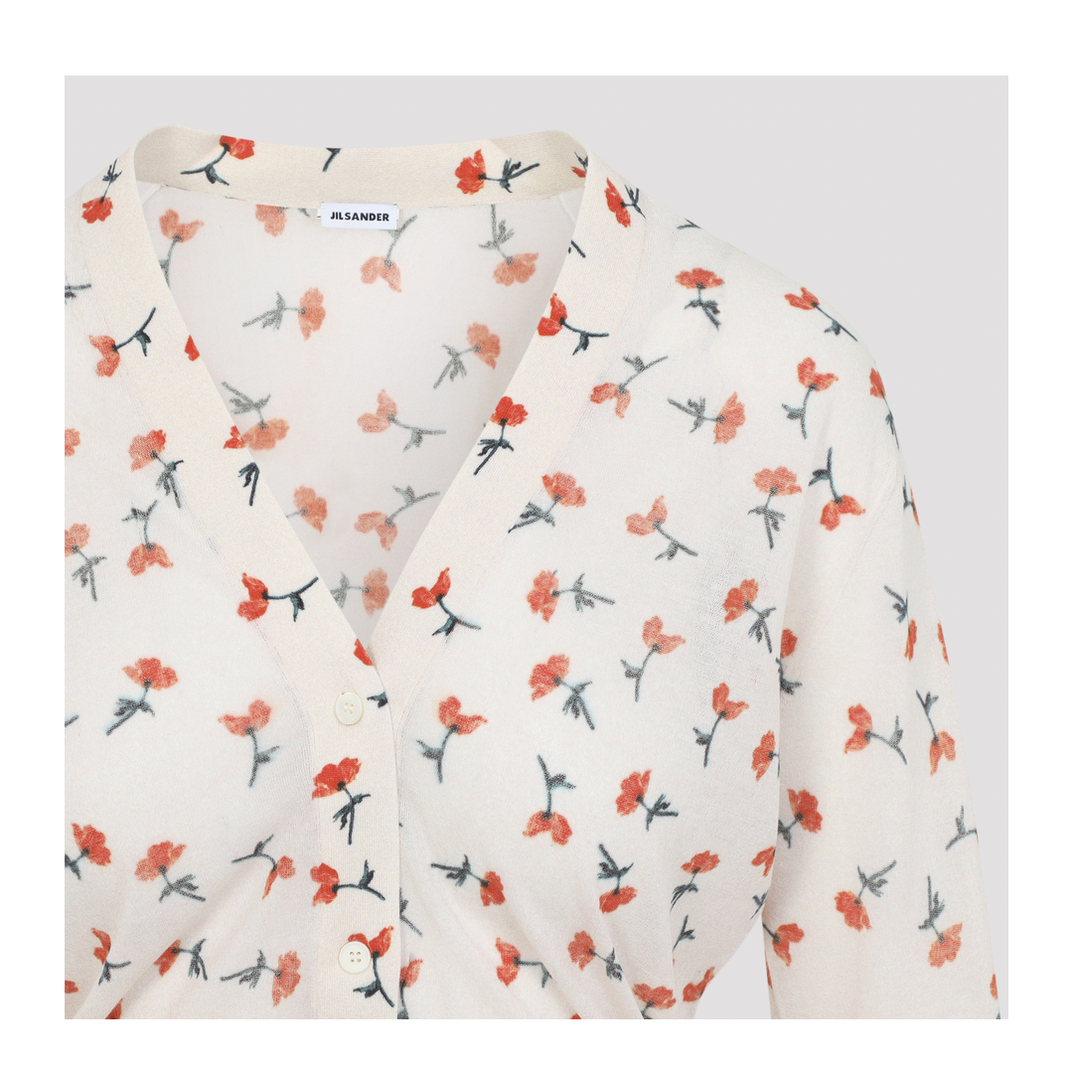 V-Neck Cotton Cardigan - Image 5