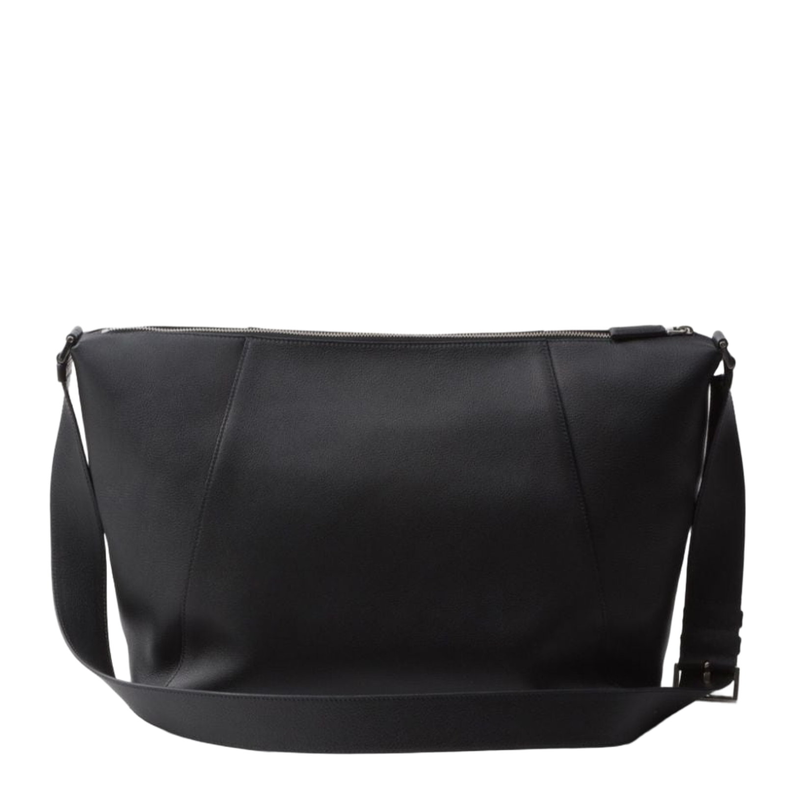 Logo-Plaque Saffiano Leather Shoulder Bag - Nero - Image 2