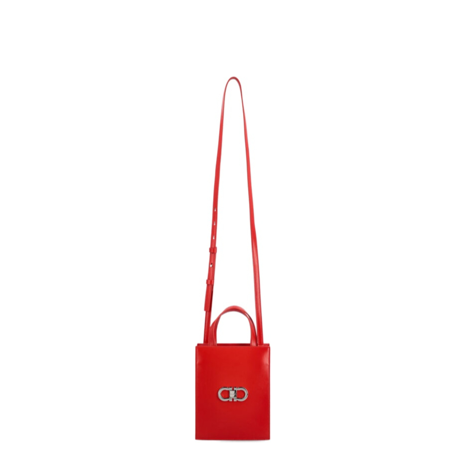 Mini Calfskin Clutch - Flame Red - Image 3