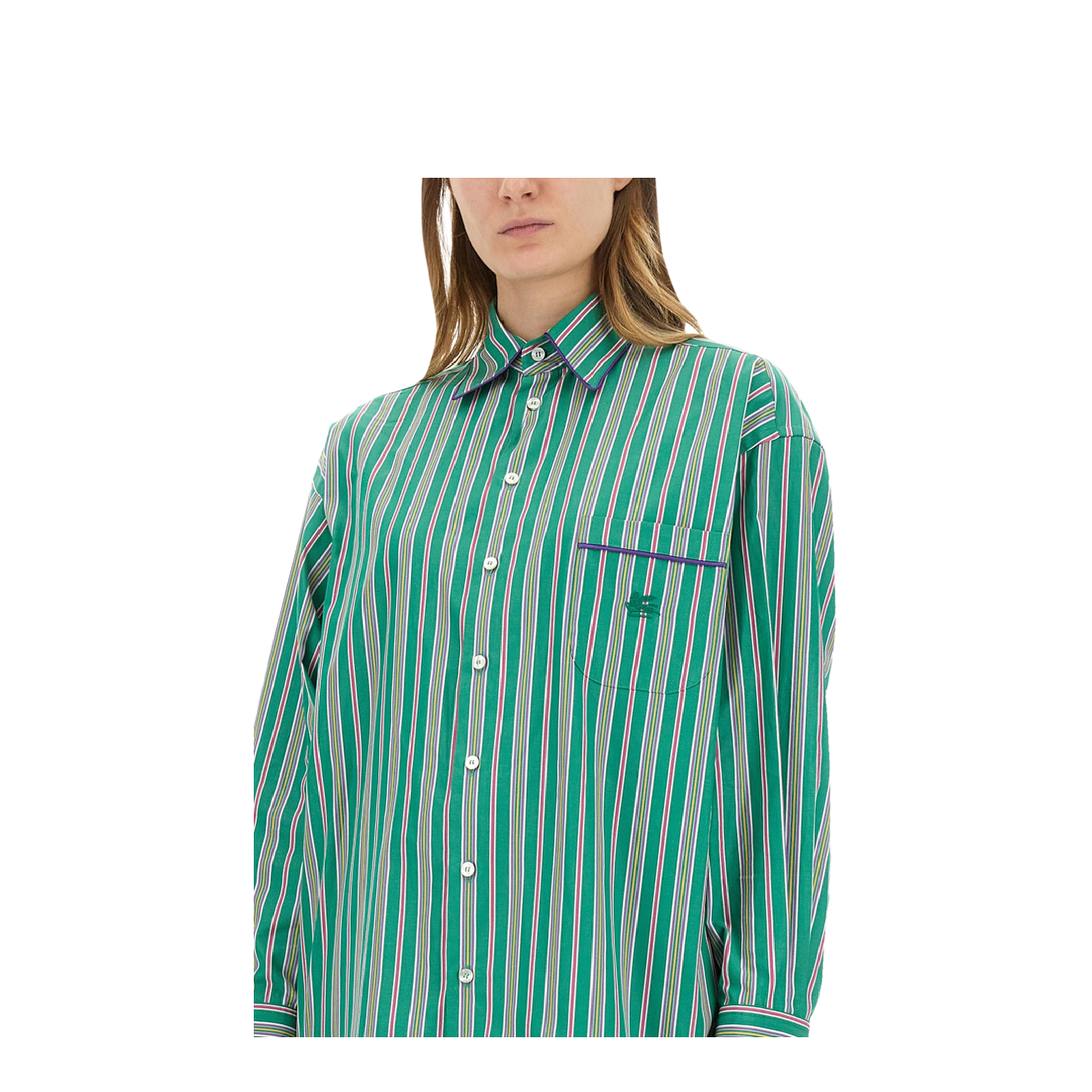 Jacquard Shirt Green - Image 4