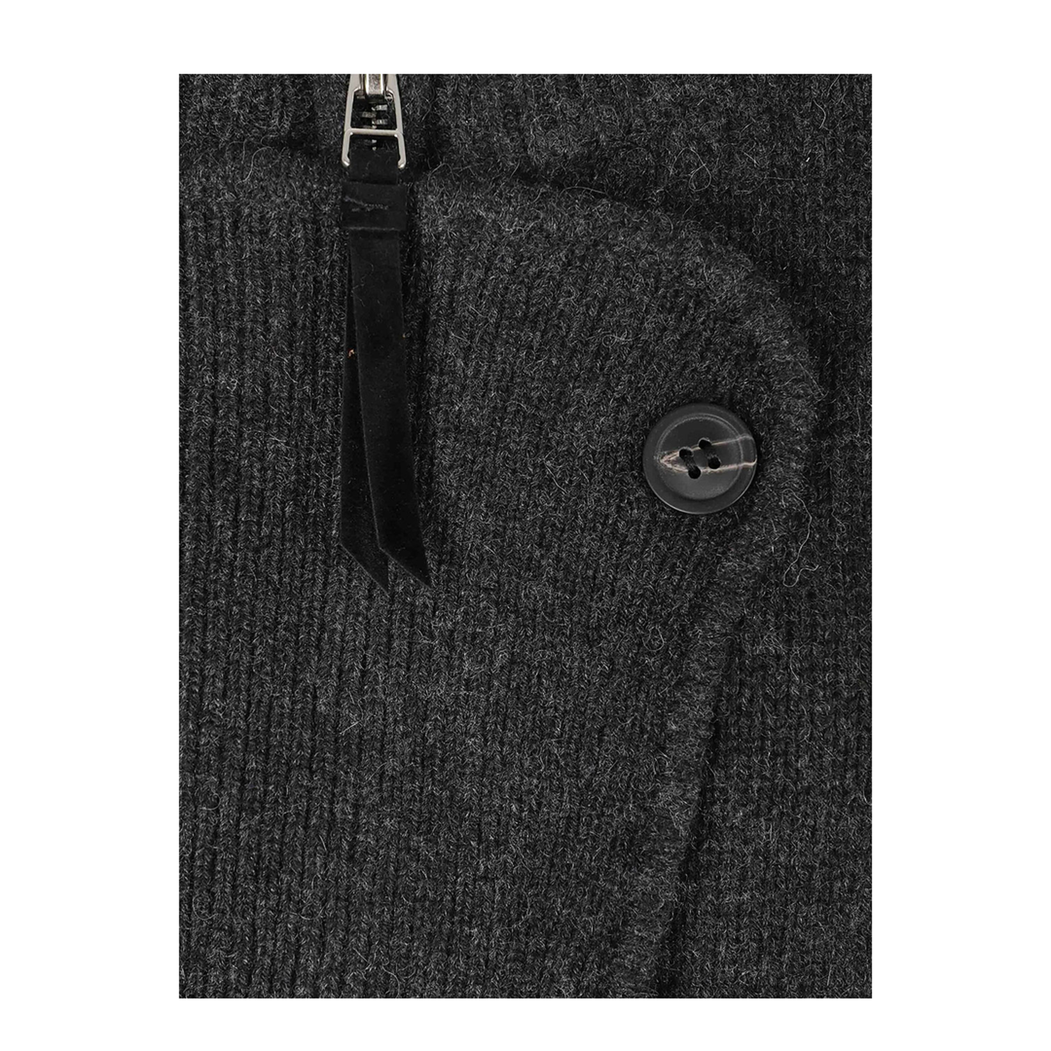 Murielle Wool and Cashmere Zip Cardigan - Image 3