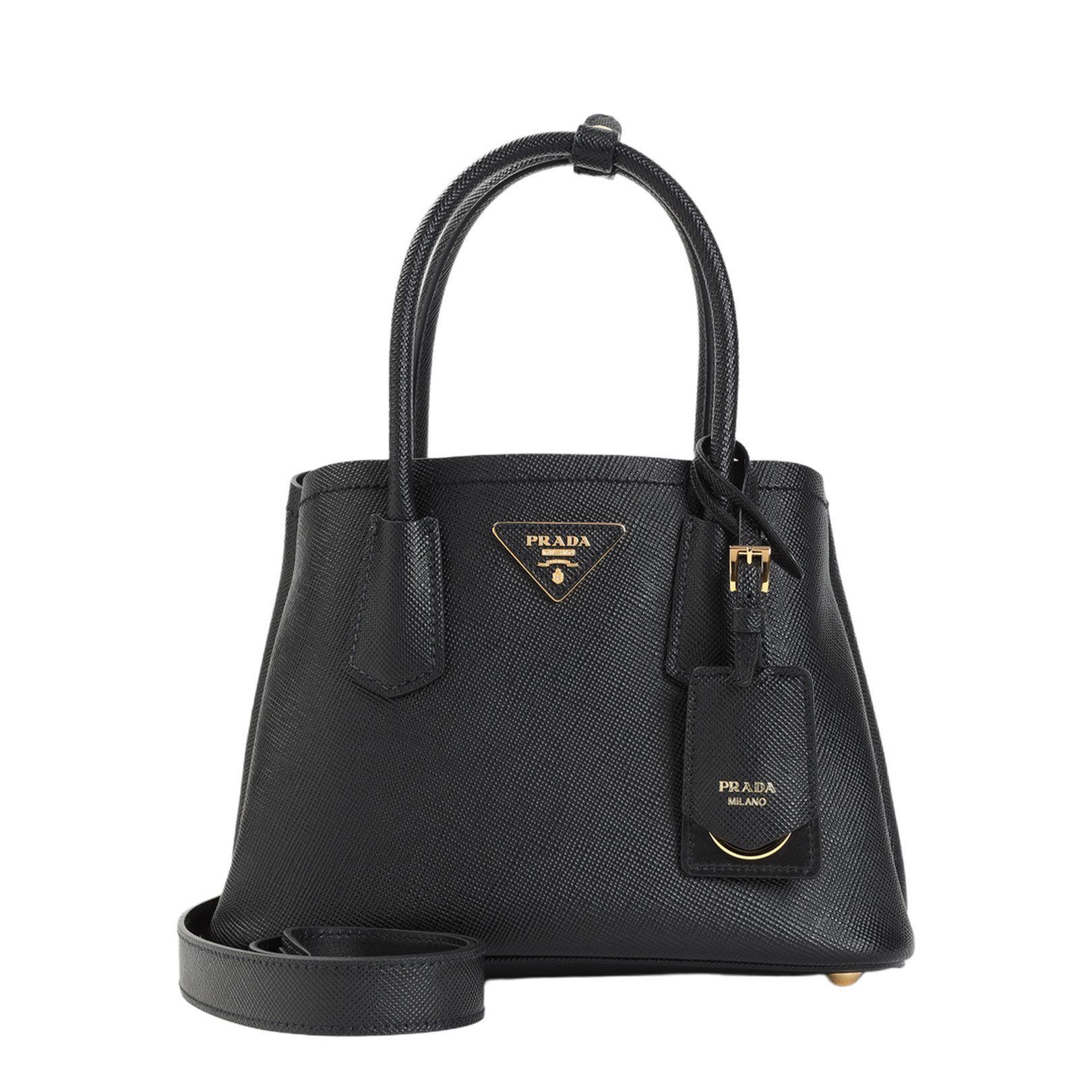 Black Leather Handbag - Image 3