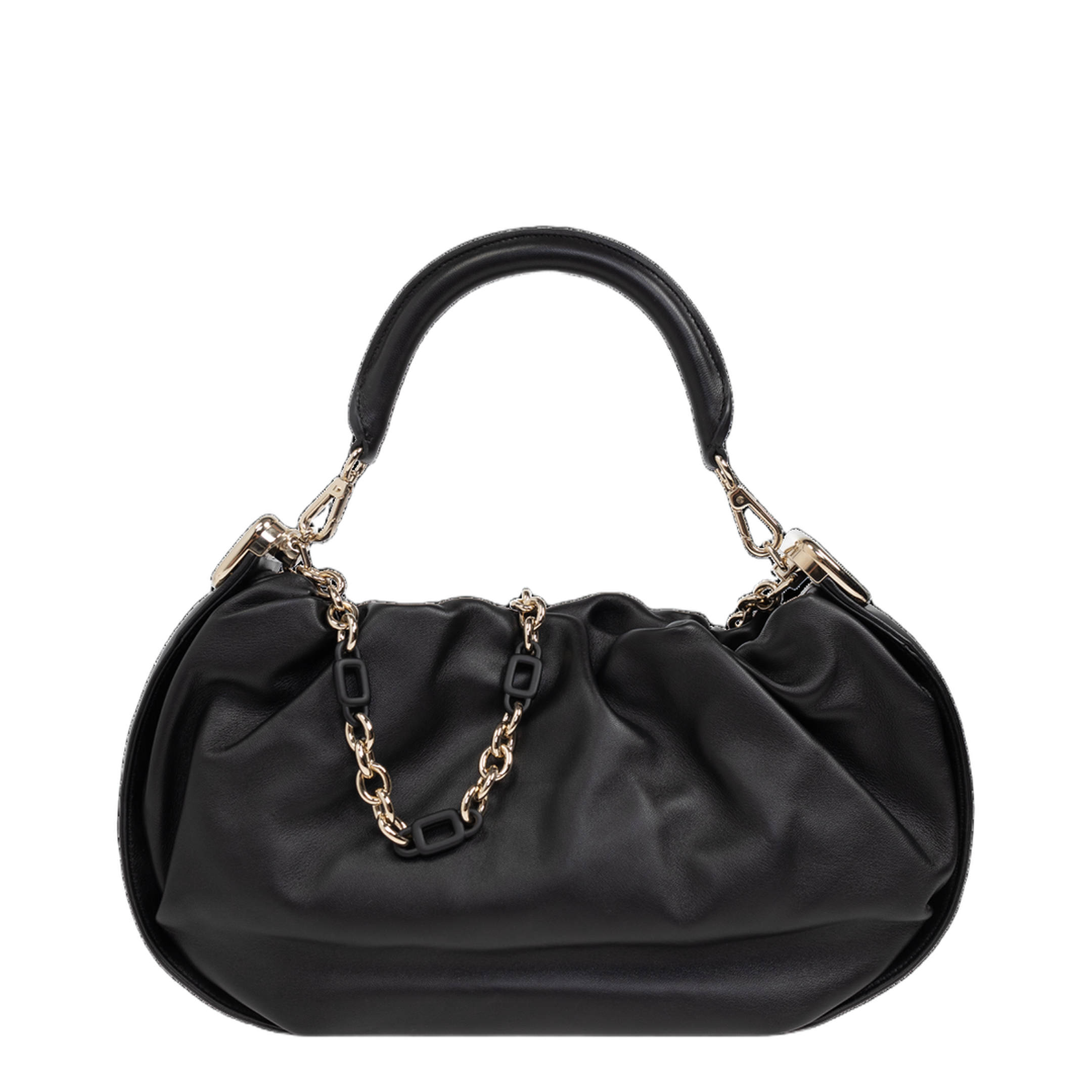 Viv' Choc Royal Medium Nappa Leather Hobo - Black - Image 1