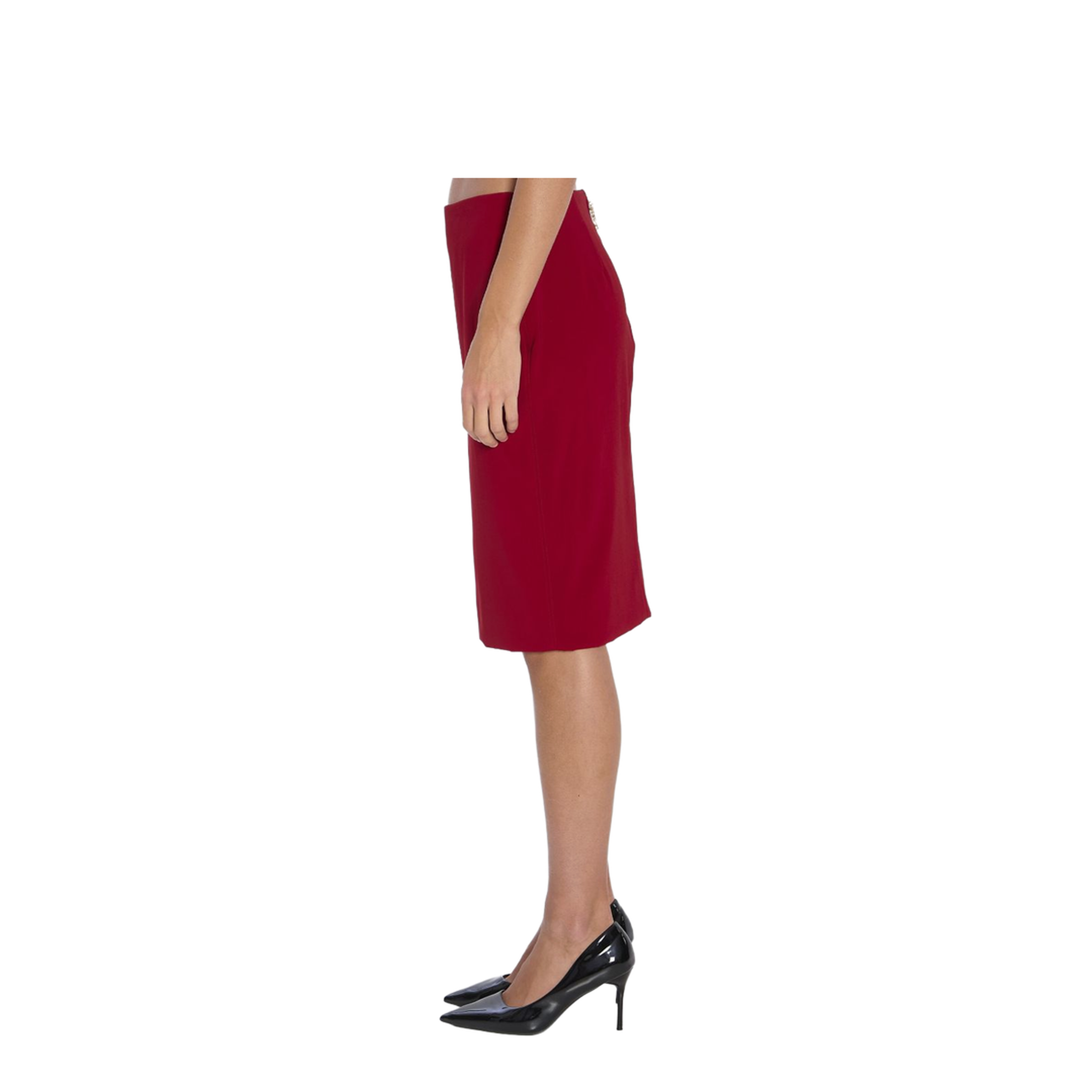 Pencil Skirt in Red - Image 2