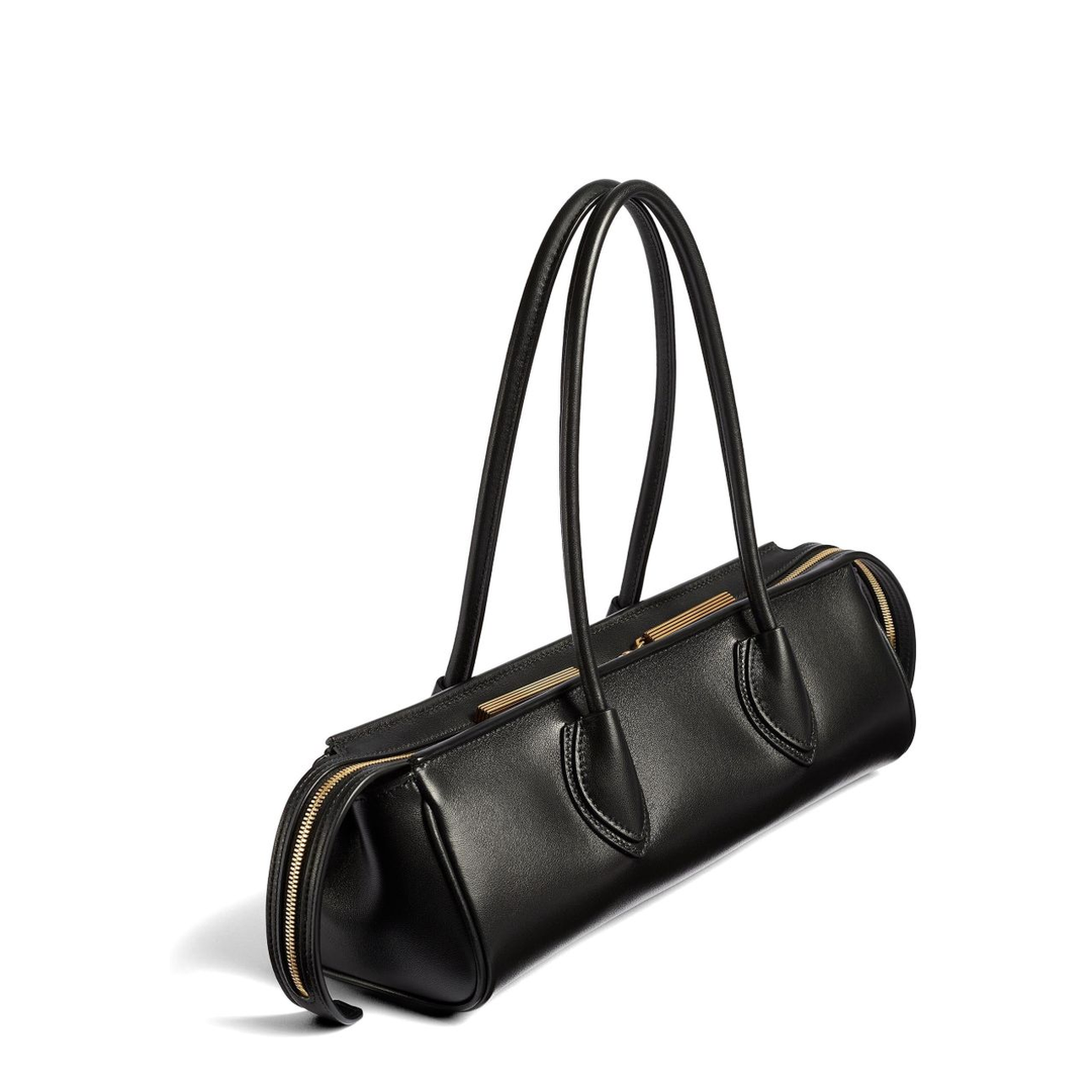 Donna Leather Shoulder Bag - Black - Image 2