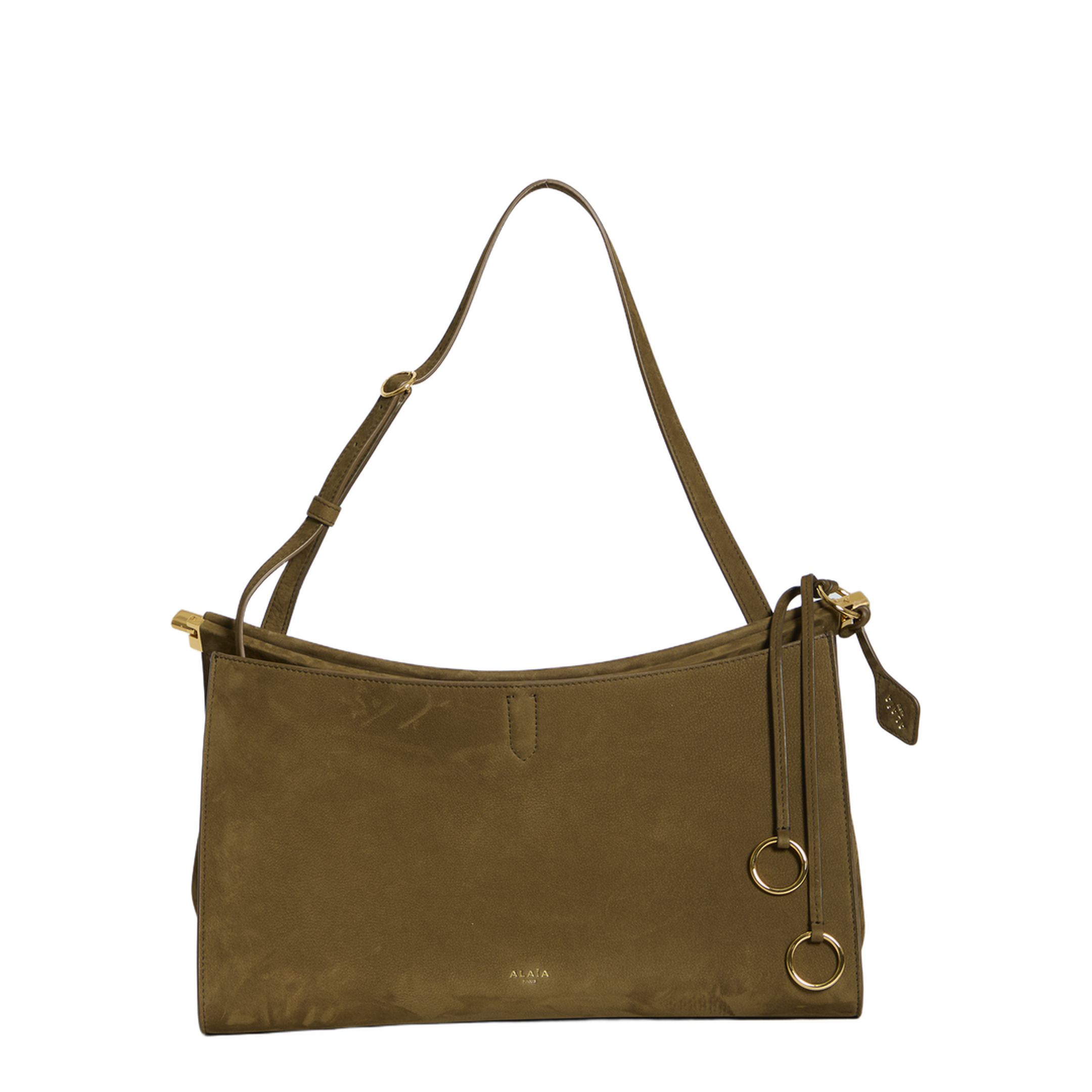 Le Click Pocket 35 Nubuck Calfskin Crossbody - Noir - Image 1