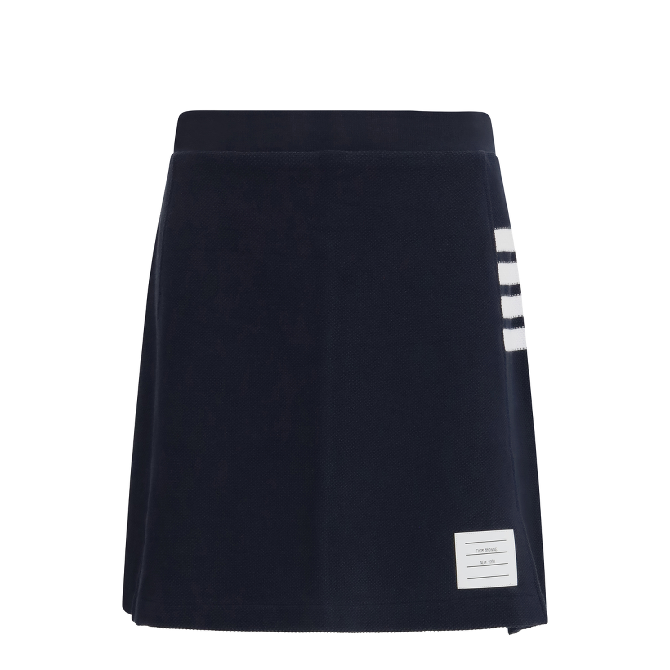 4-bar Piqué Mini Skirt - Image 1