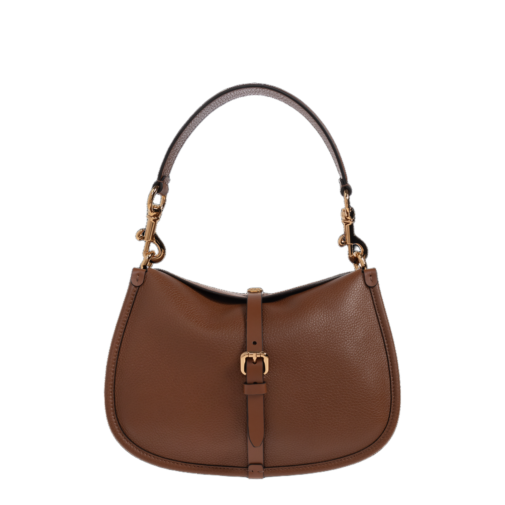 Pony Medium Shoulder Bag Leather Brown - Image 1