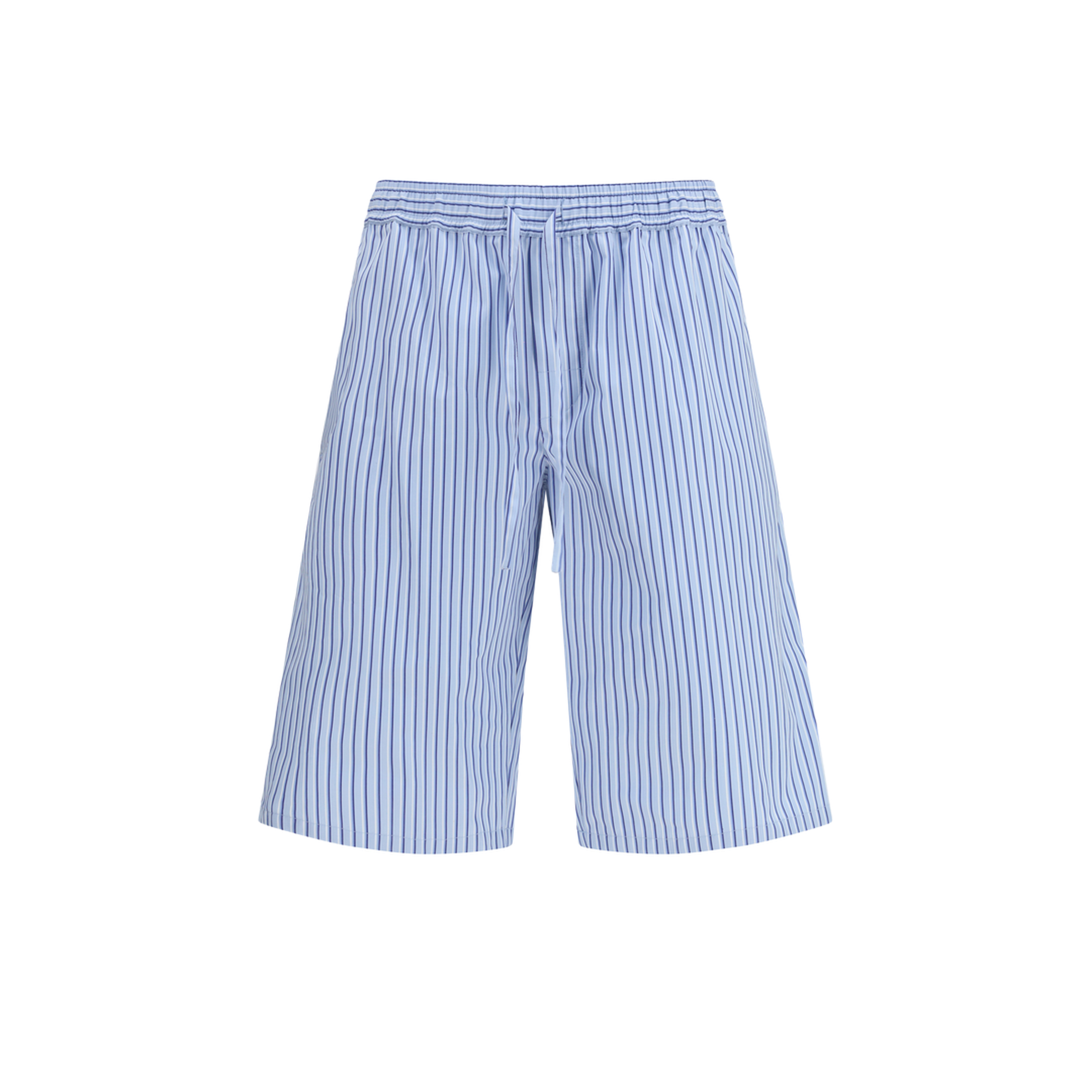 Striped Poplin Shorts - Image 1