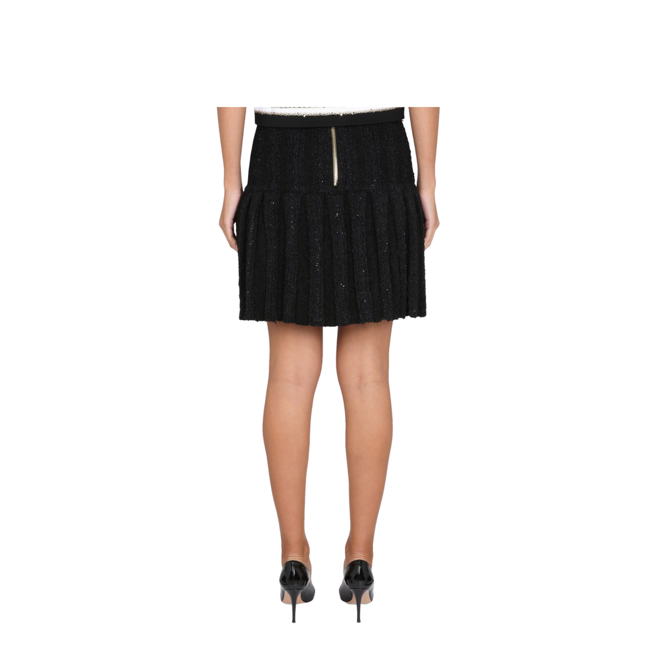 Skirt With Buttons Black - Image 4