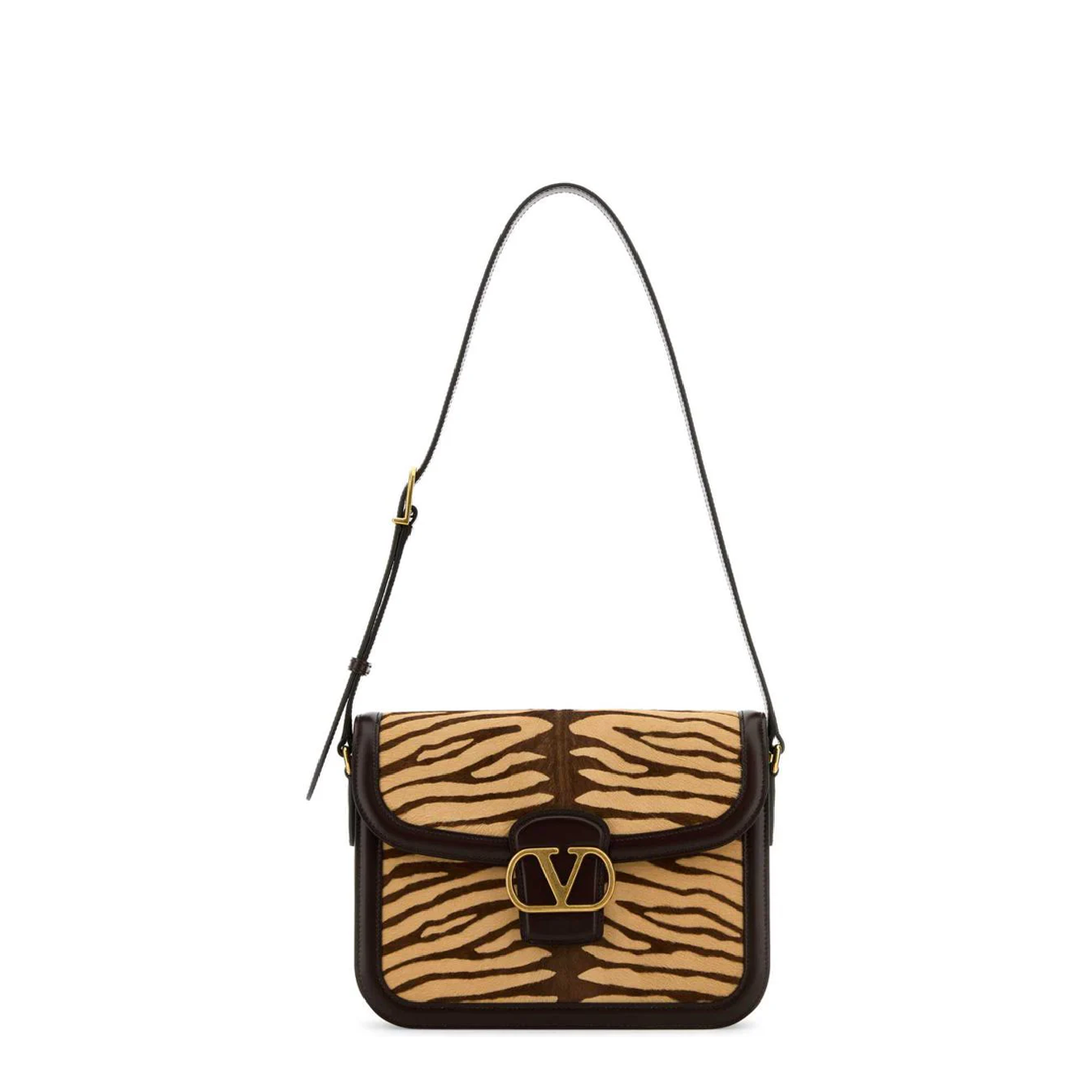 Two-tone Calf Hair And Leather 9to5 Shoulder Bag - Image 1