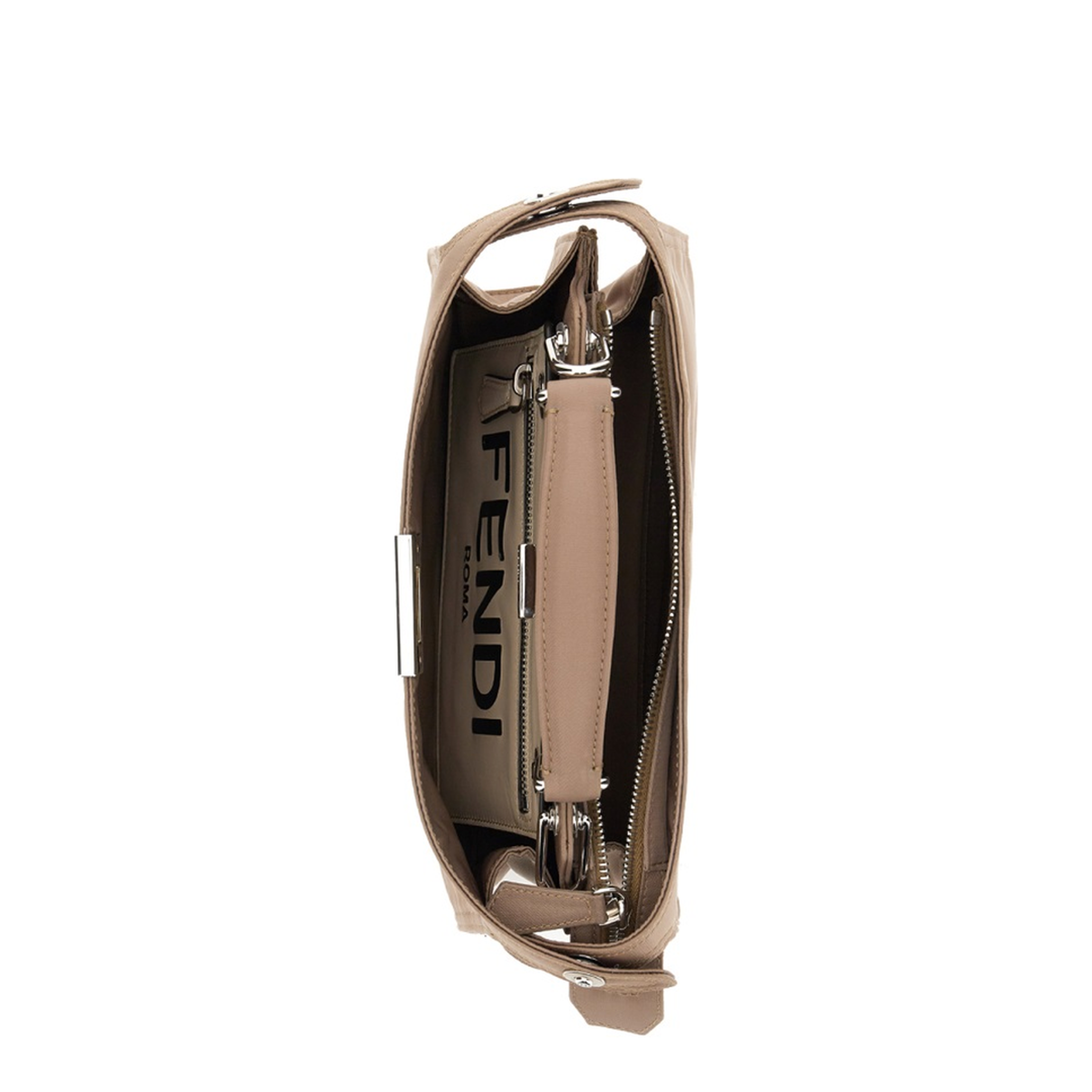 Peekaboo ISeeU Small Calfskin Handbag - Brown - Image 5