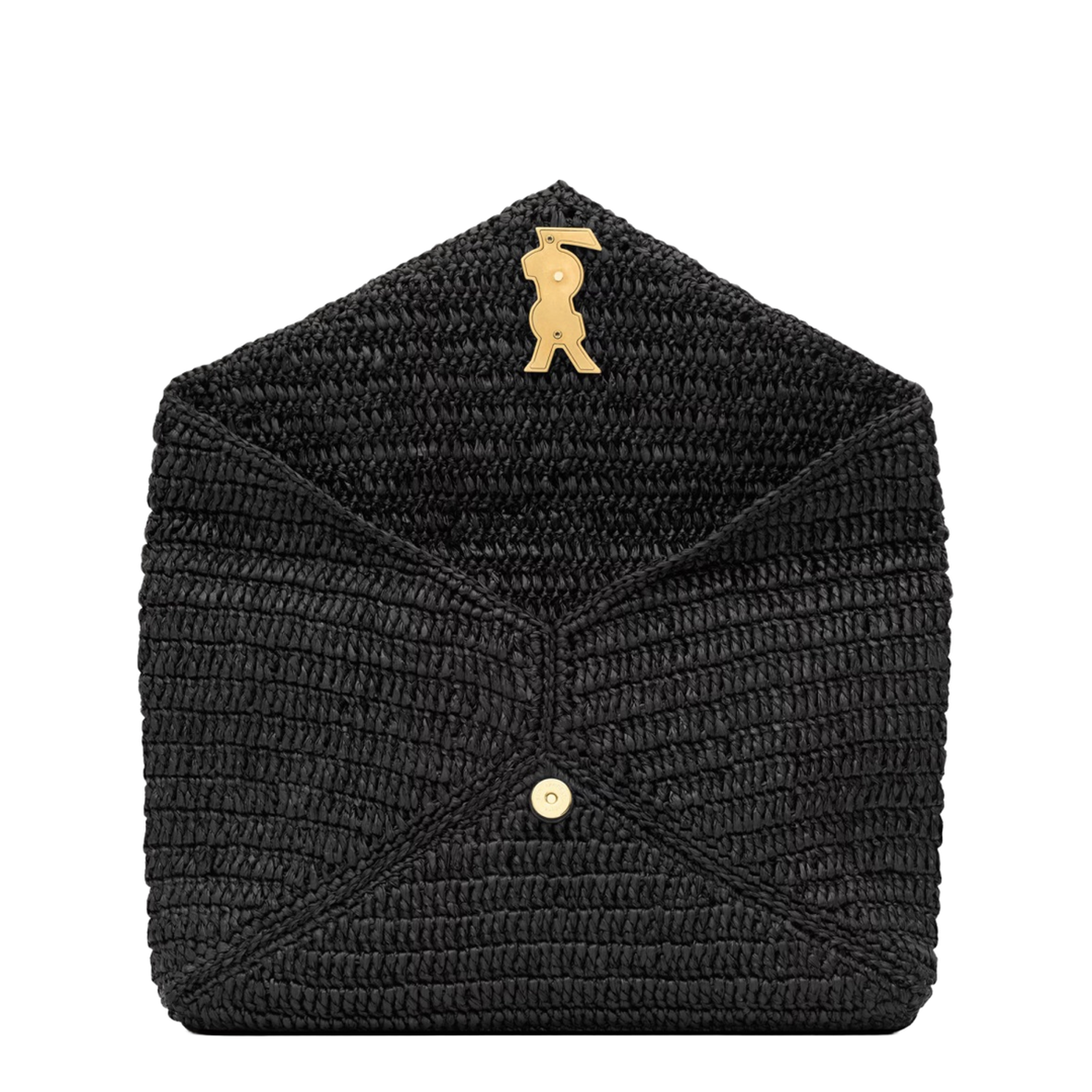 Large Envelope Pouch in Raffia - Image 3