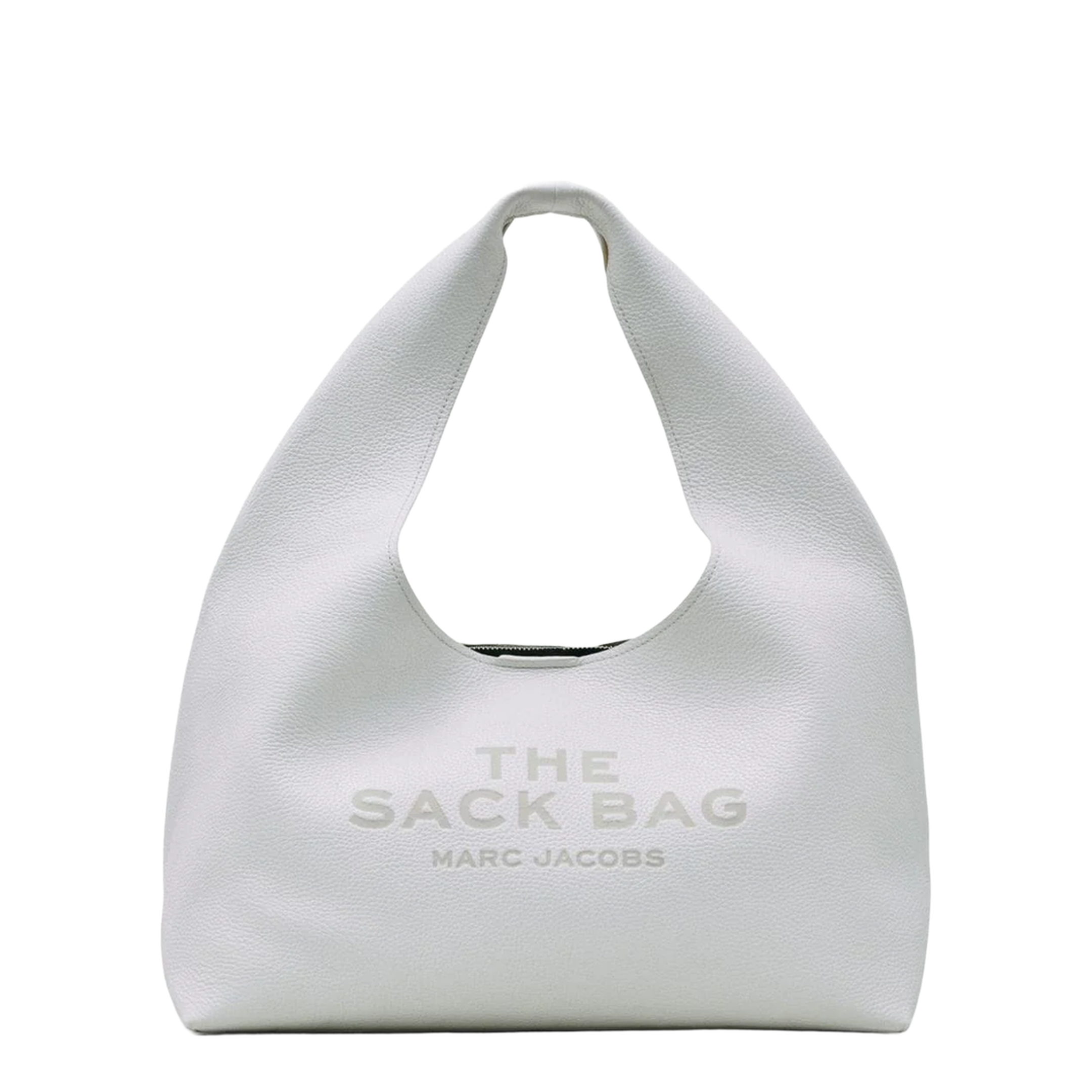 Shoulder Bag Leather Silver White - Image 1