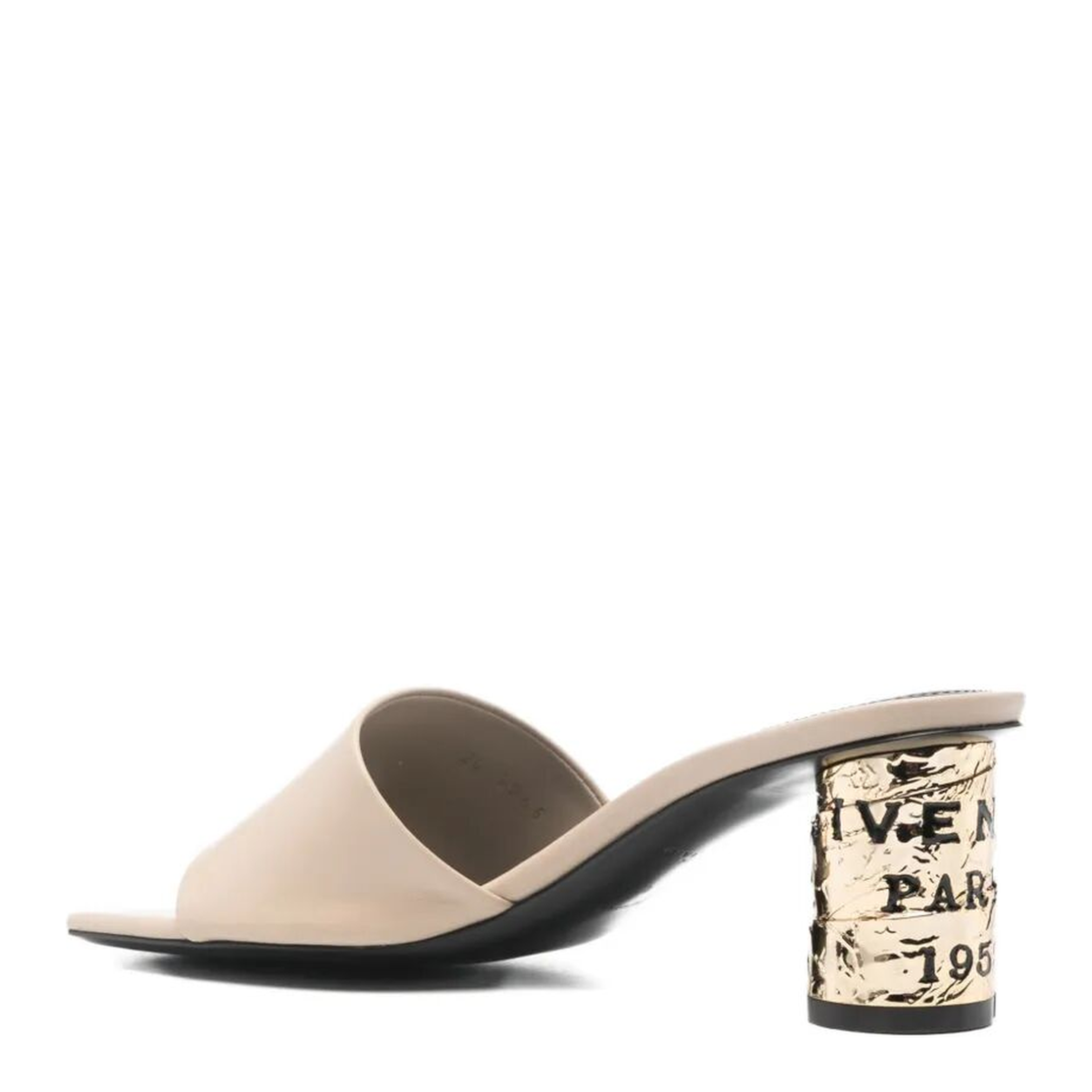 Tape Heeled Leather Mules - Image 3