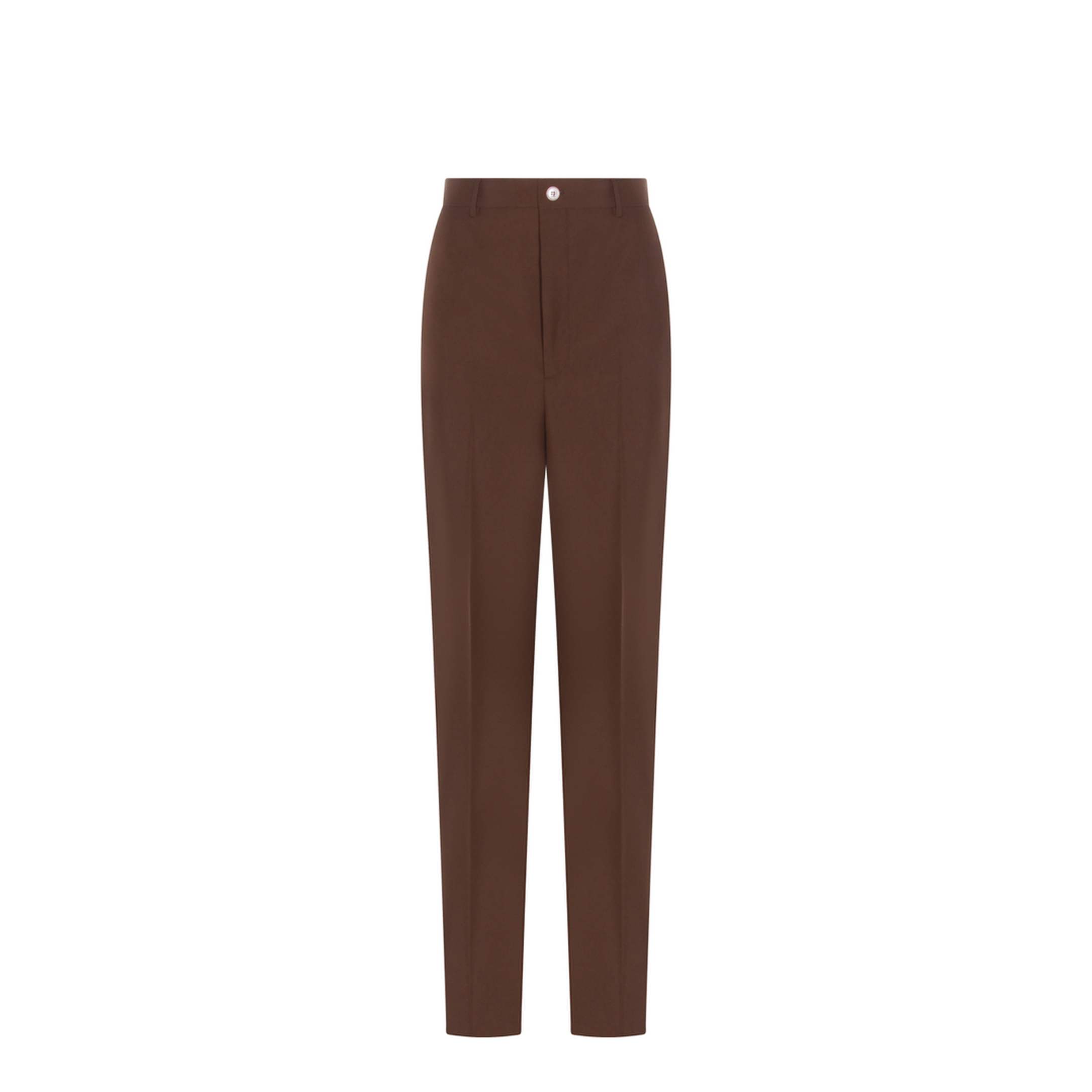 Wide Fit Trousers In Brown - Image 1