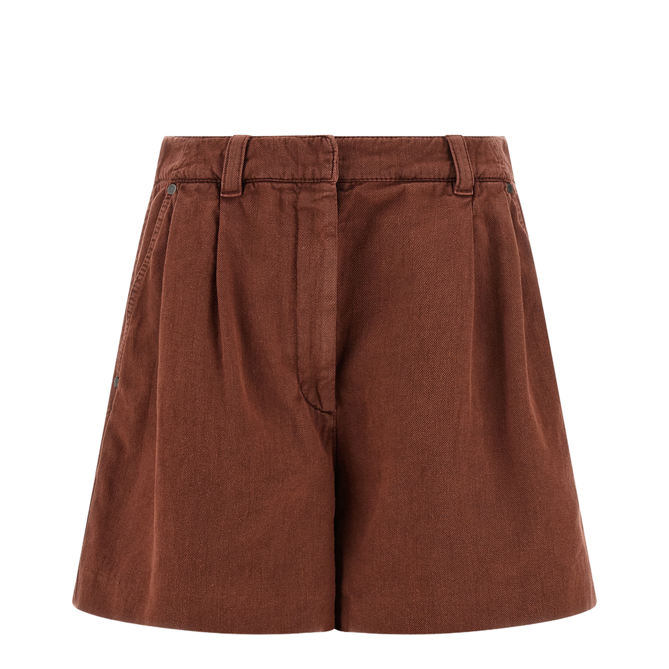 Pleated Bermuda Shorts - Image 1
