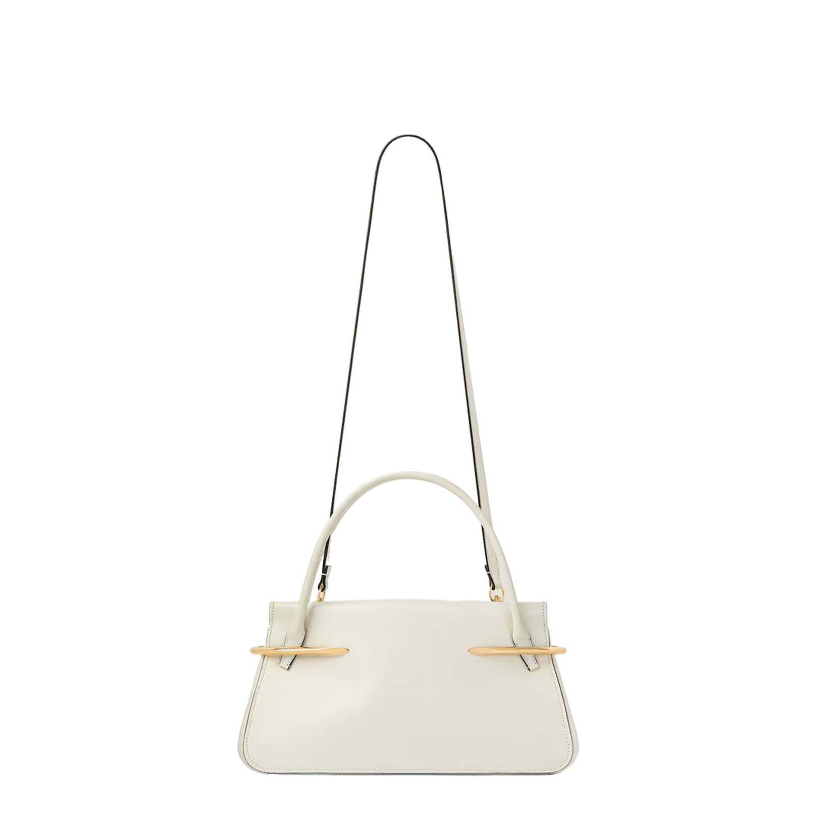 Pinch Medium Hand Bag Leather Ivory - Image 5