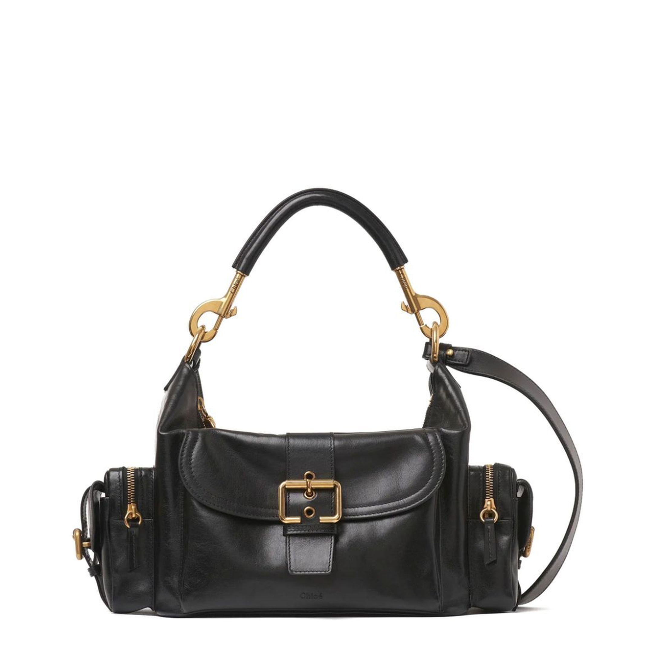 Shiny Leather Camera Bag - Image 1