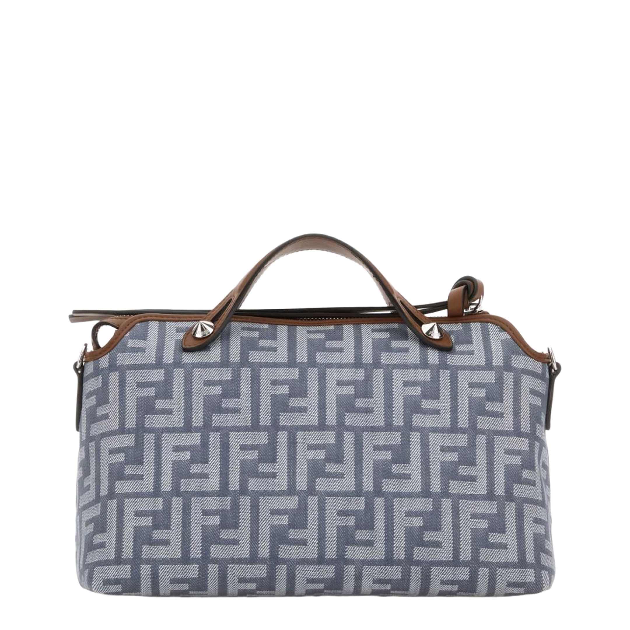 By The Way Medium Jacquard Shoulder Bags - Blue - Image 2