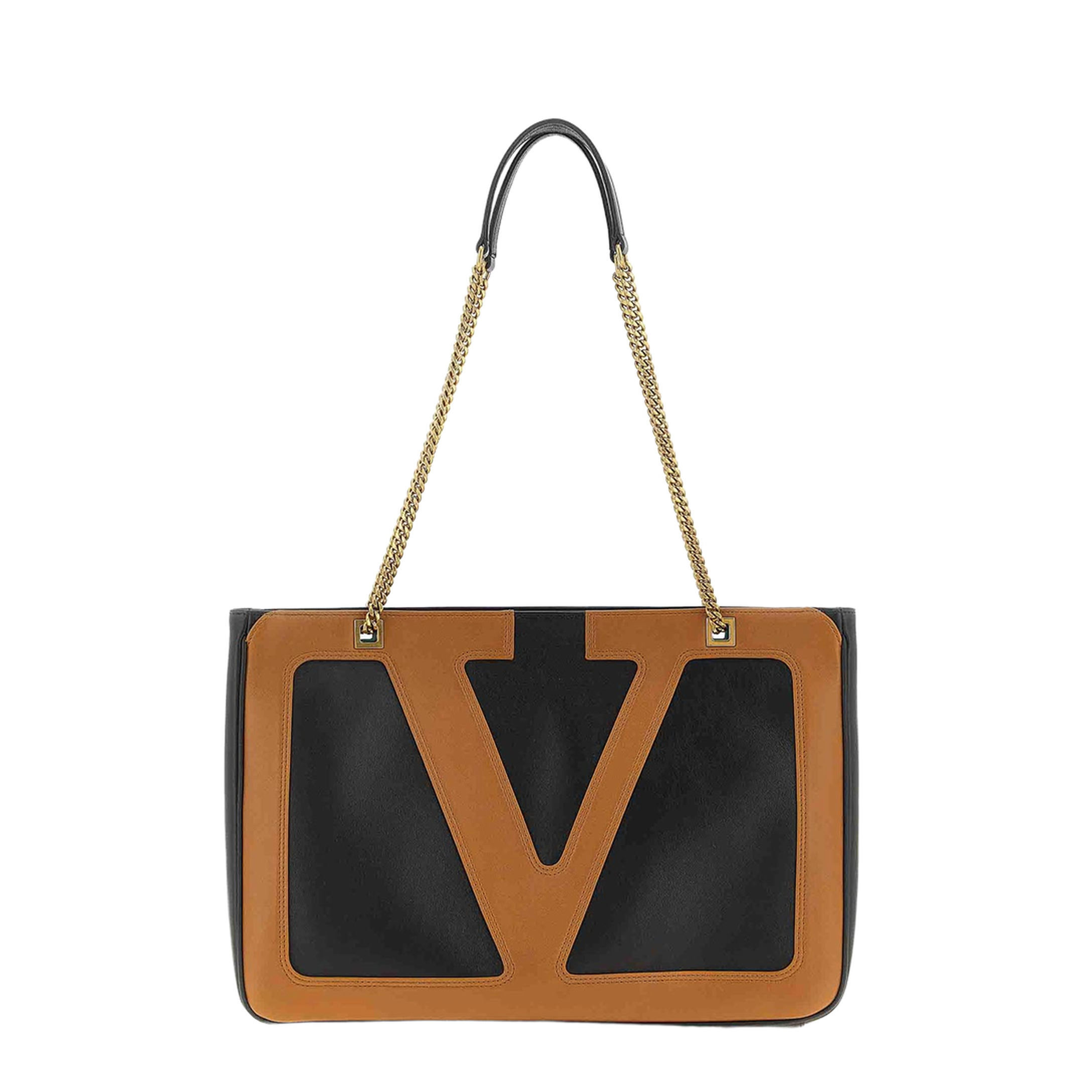 Viva Superstar Midi Lamb Leather Shopping Bag - Brown - Image 1