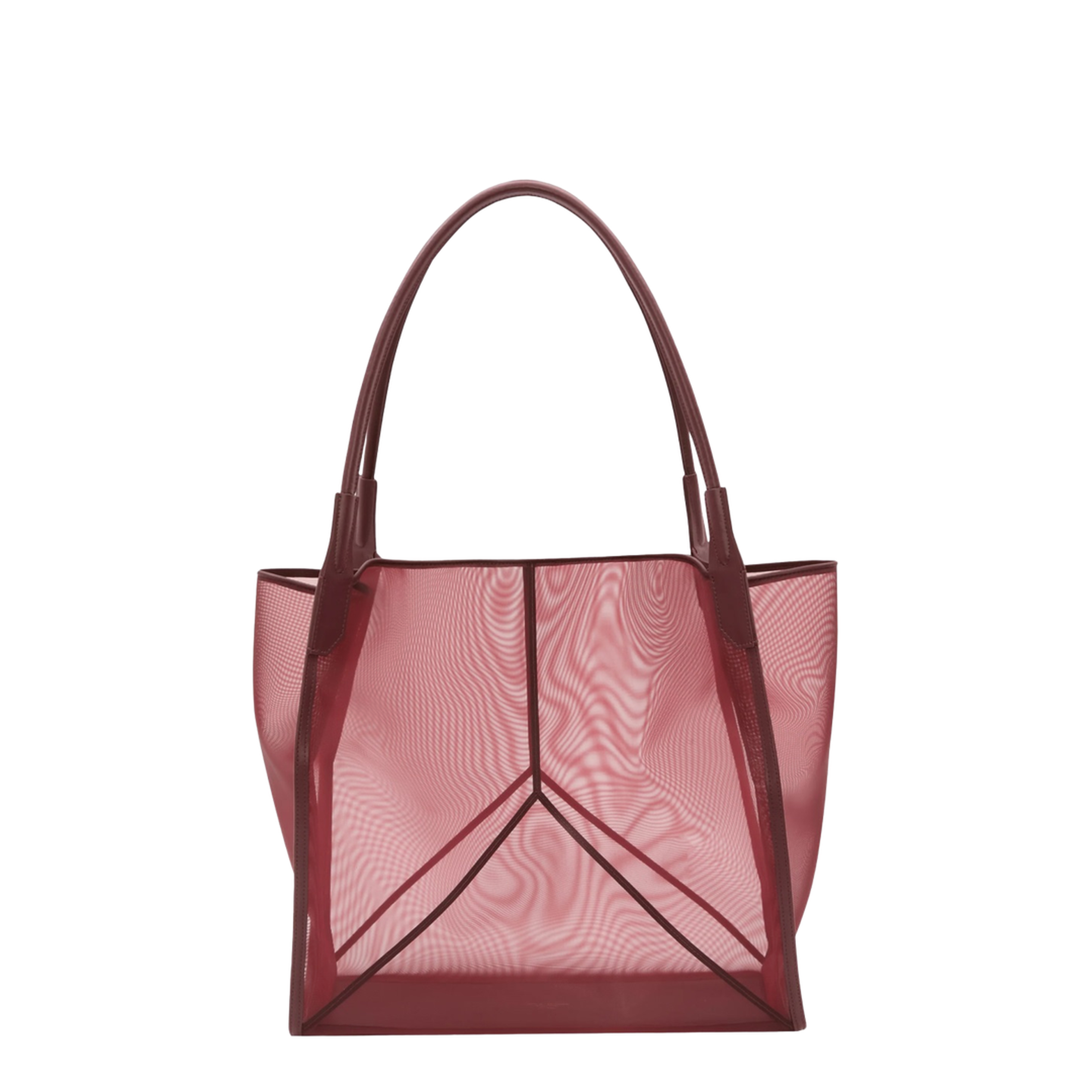 Large Polyamide Tote Bag - Burgundy - Image 2