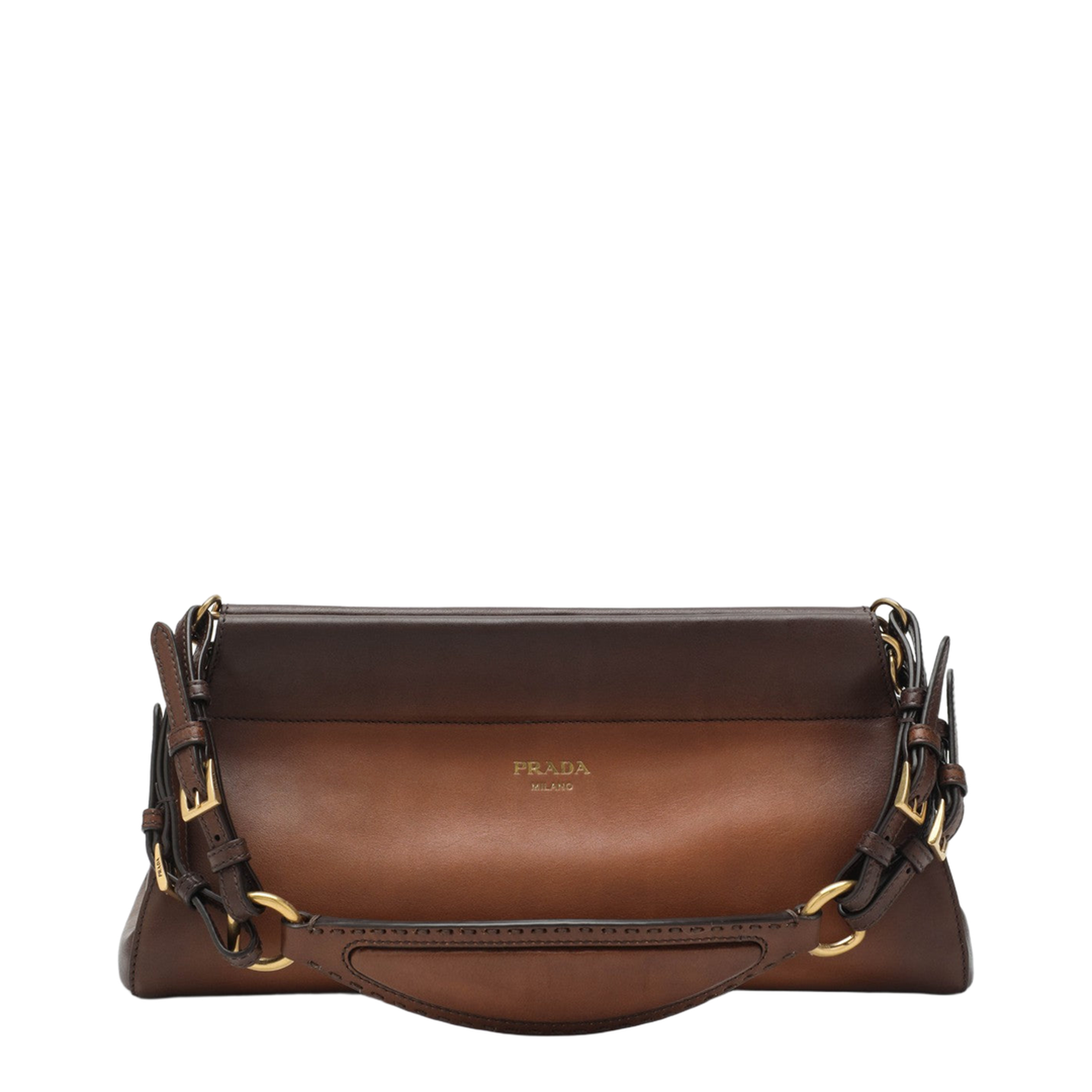 Enchaîné Medium Leather Shoulder Bag - Cognac - Image 1