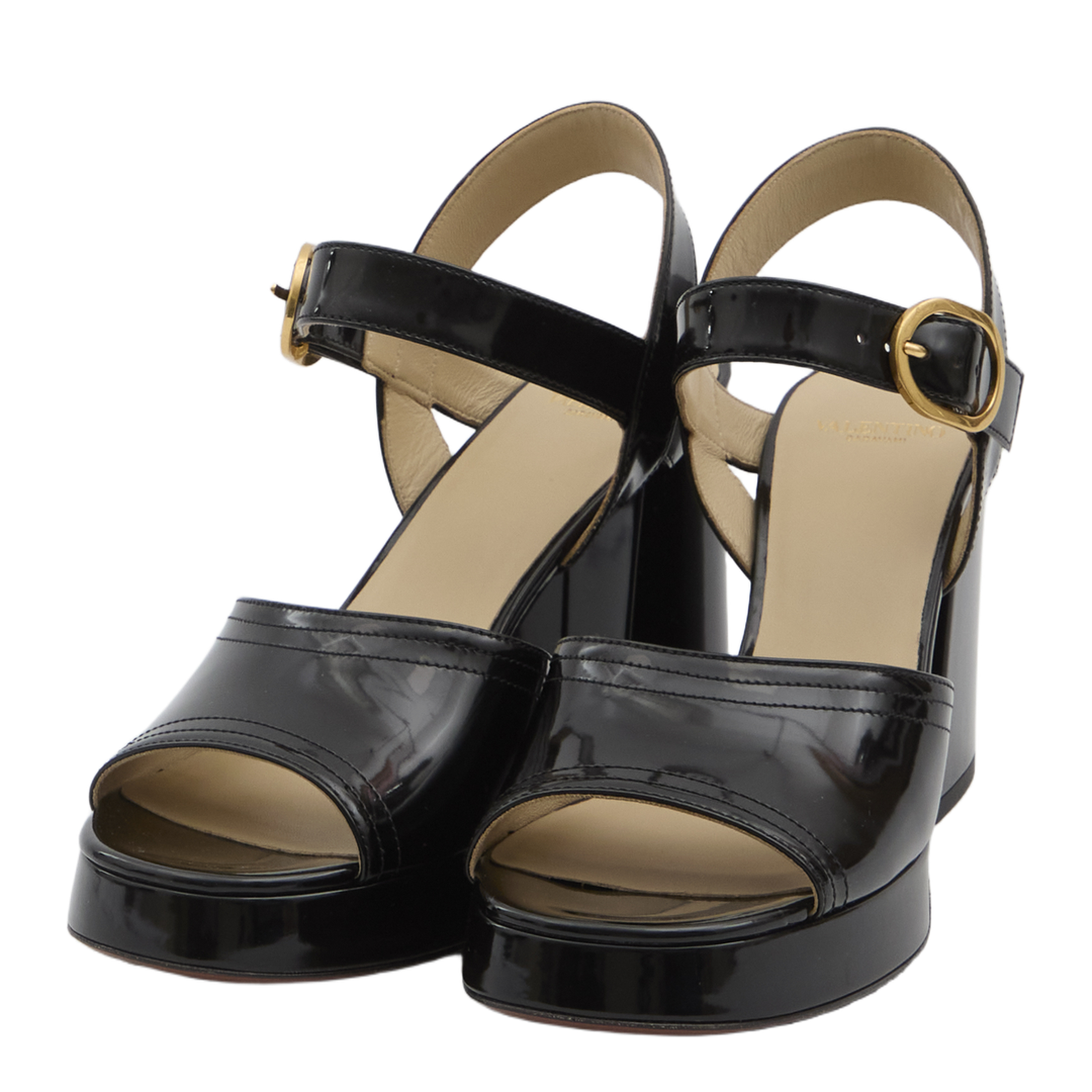 Black Sandal Heels - Image 2