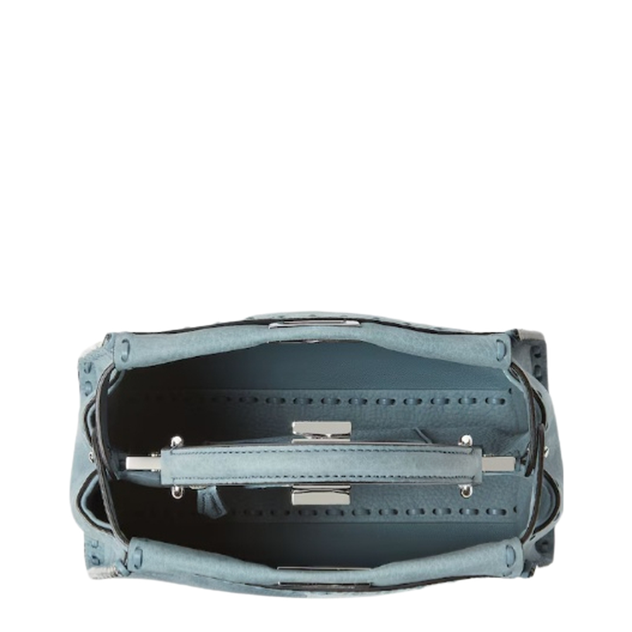 Peekaboo Mini Cuoio Romano Leather Light Blue - Image 3